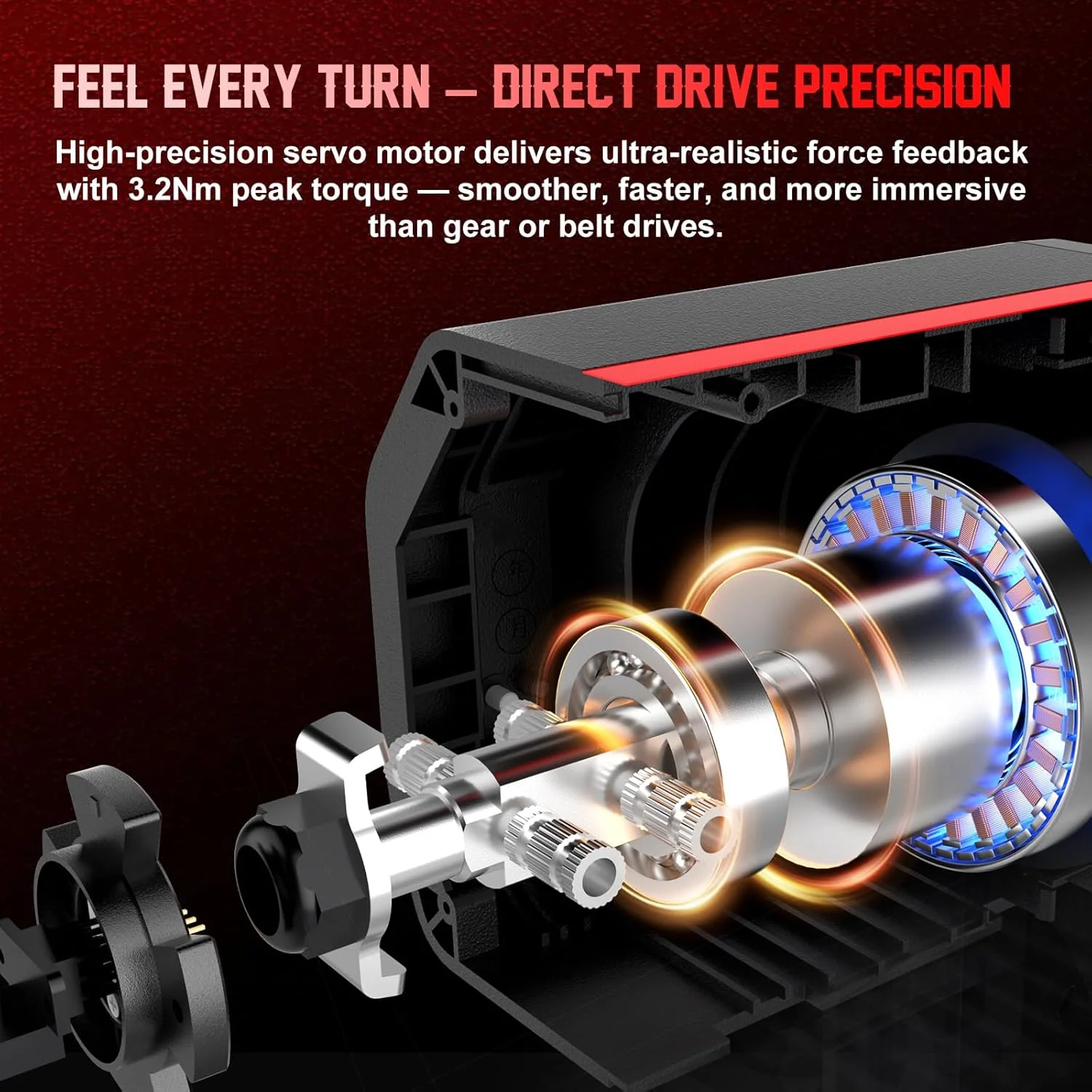 فرمان مسابقه PXN Direct Drive، فرمان بازی V10 Ultra - فرمان با فیدبک نیروی 3.2 نیوتن متر برای PC/Xbox/PS4، فرمان چرمی 270 میلی متری با 4 پدال شیفتر، پدال های قابل تنظیم فرمان مسابقه PXN Direct Drive، فرمان بازی V10 Ultra - فرمان با فیدبک نیروی 3.2 نیوتن متر برای PC/Xbox/PS4، فرمان چرمی 270 میلی متری با 4 پدال شیفتر، پدال های قابل تنظیم