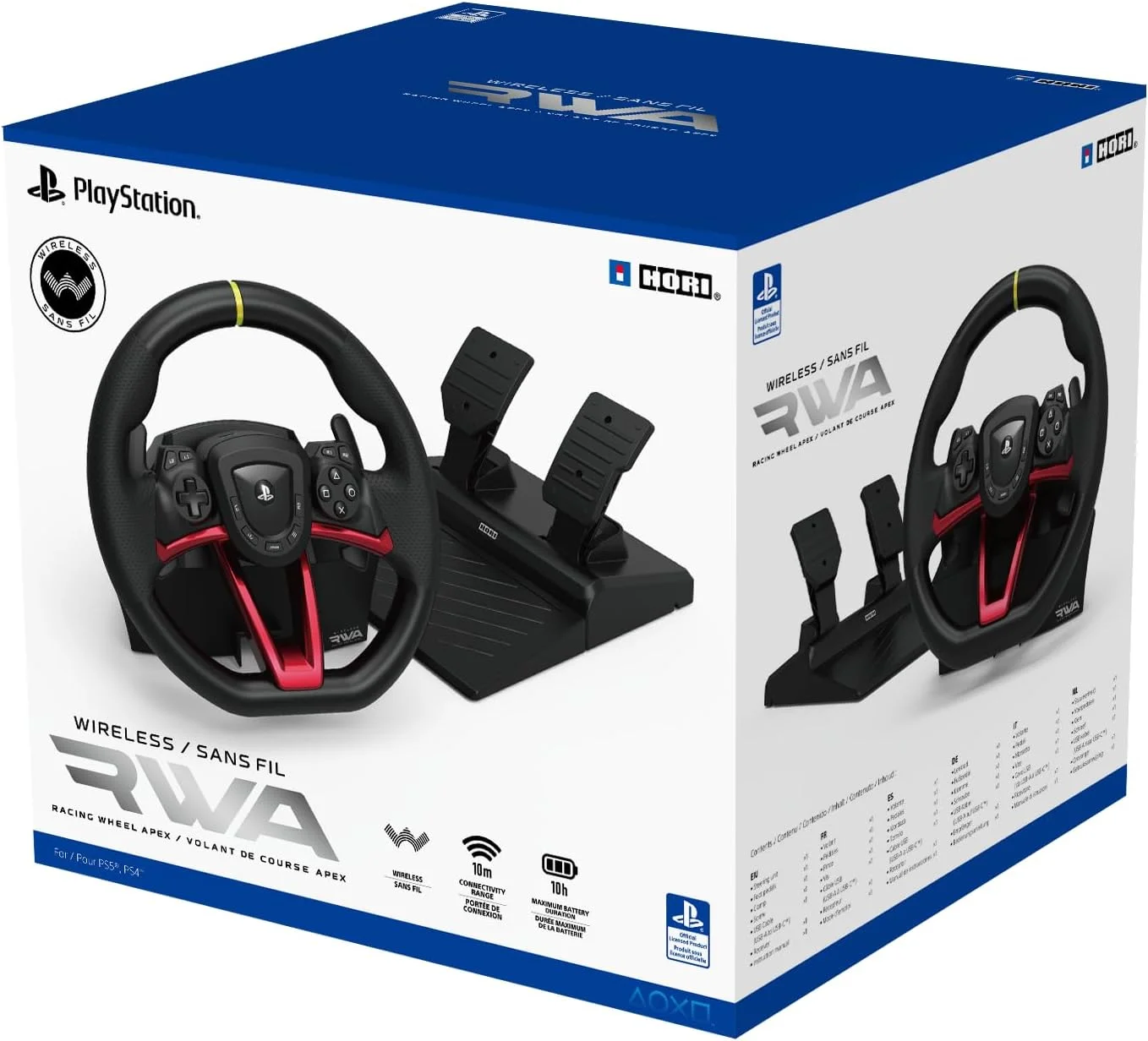 فرمان مسابقه بی سیم HORI Apex برای پلی استیشن 5، پلی استیشن 4 و ویندوز 11/10