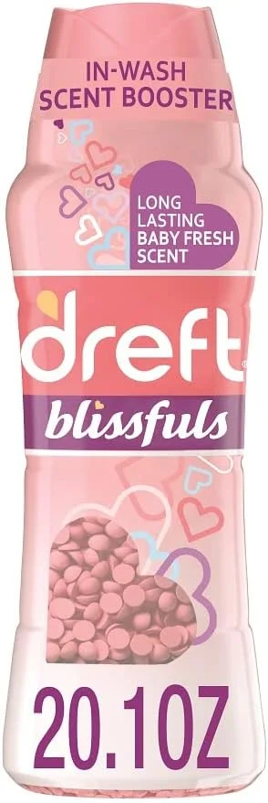 دانه‌های تقویت‌کننده رایحه لباسشویی Dreft Blissfuls، رایحه Baby Fresh، 570 گرم
