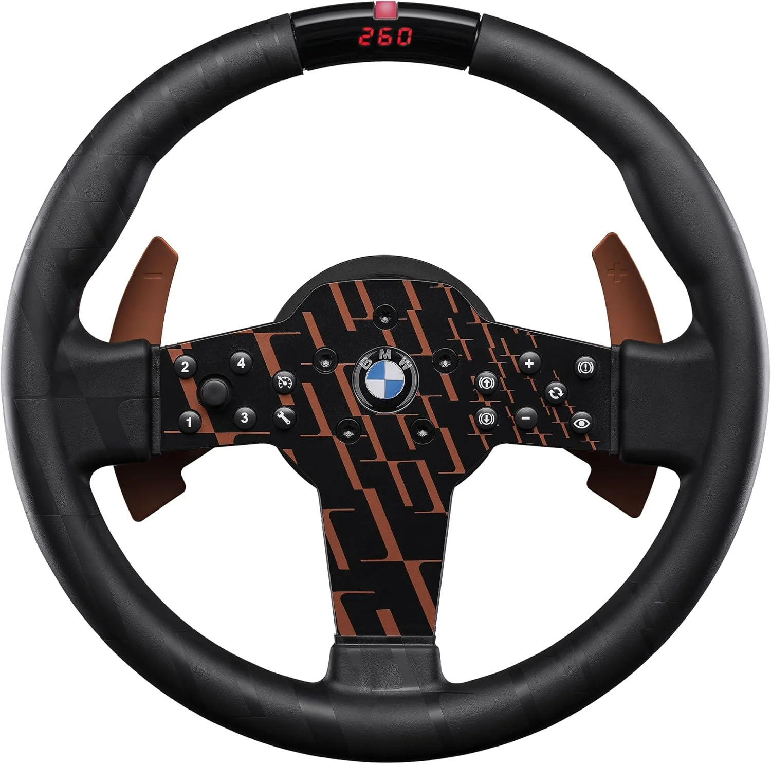 فرمان مسابقه سیم‌کارت FANATEC CSL با مجوز رسمی BMW - روکش لاستیکی، نمایشگر LED RevStripe™، منوی تنظیمات، پدال‌های تعویض دنده فلزی برای PC، PS5، PS4