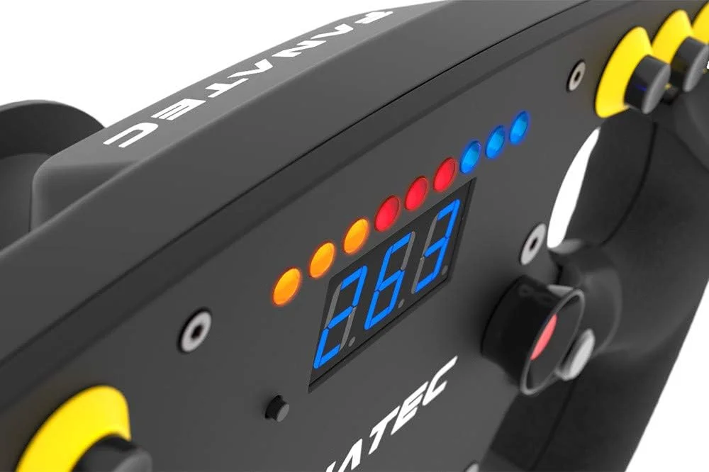 فرمان Fanatec ClubSport F1® Esports - USB، مشکی با جزئیات آبی، 28 دکمه، سازگار با PC و PlayStation