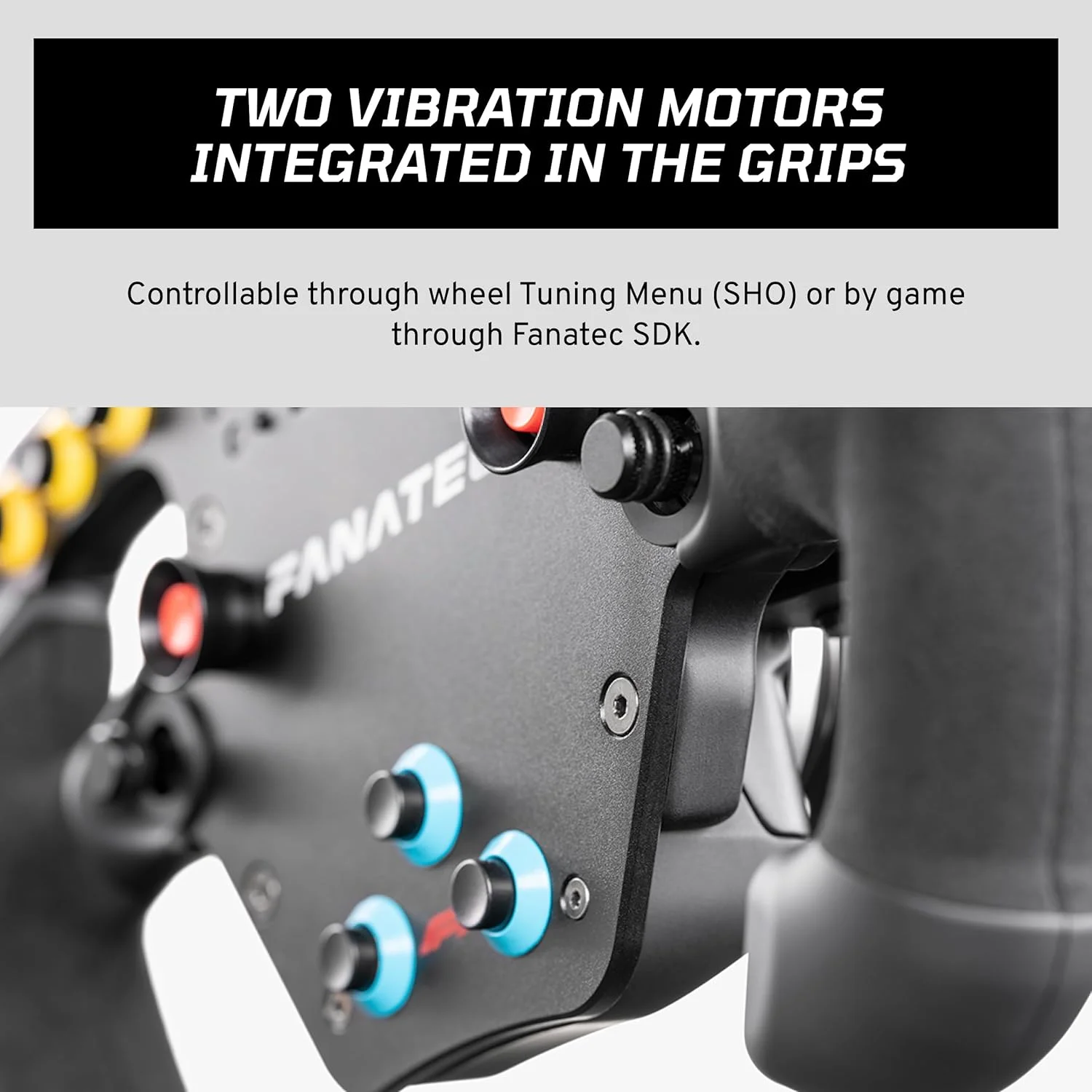 فرمان مسابقه سیمکارت FANATEC ClubSport Steering Wheel F1 Esports V2 – محصول رسمی دارای مجوز Formula 1™، دستههای آلکانترا، نمایشگر LED، پدالهای مغناطیسی، موتورهای ویبره یکپارچه – PC فرمان مسابقه سیمکارت FANATEC ClubSport Steering Wheel F1 Esports V2 – محصول رسمی دارای مجوز Formula 1™، دستههای آلکانترا، نمایشگر LED، پدالهای مغناطیسی، موتورهای ویبره یکپارچه – PC
