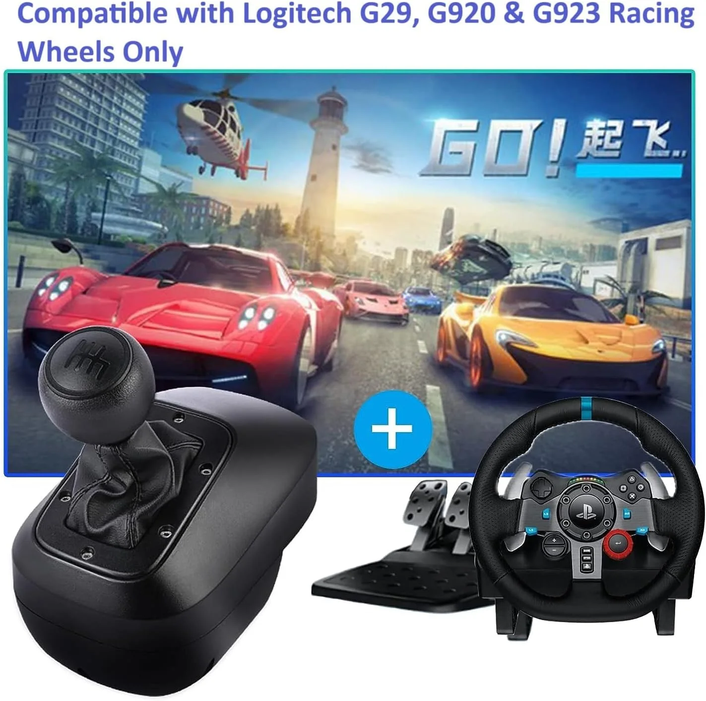 دنده تعویض DOYO برای Logitech G29، دنده تعویض چرخ مسابقه، دنده تعویض بادوام 6 سرعته H با دنده عقب فشاری، نصب ایمن برای شبیه سازی مسابقه دنده تعویض DOYO برای Logitech G29، دنده تعویض چرخ مسابقه، دنده تعویض بادوام 6 سرعته H با دنده عقب فشاری، نصب ایمن برای شبیه سازی مسابقه