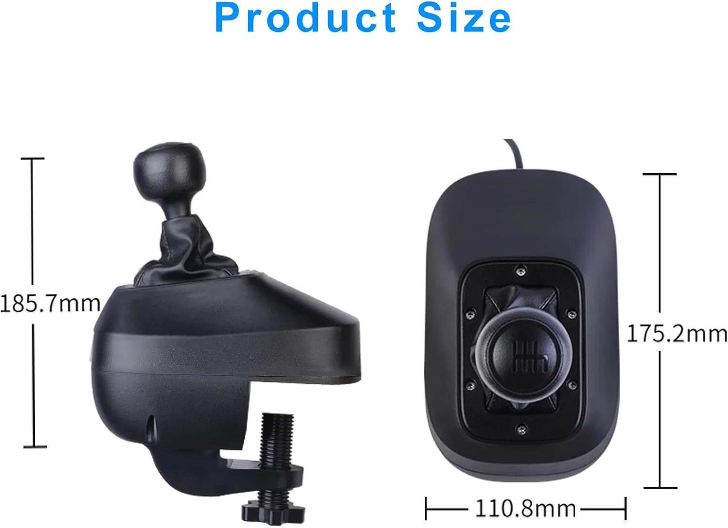 دنده تعویض DOYO برای Logitech G29، دنده تعویض چرخ مسابقه، دنده تعویض بادوام 6 سرعته H با دنده عقب فشاری، نصب ایمن برای شبیه سازی مسابقه دنده تعویض DOYO برای Logitech G29، دنده تعویض چرخ مسابقه، دنده تعویض بادوام 6 سرعته H با دنده عقب فشاری، نصب ایمن برای شبیه سازی مسابقه