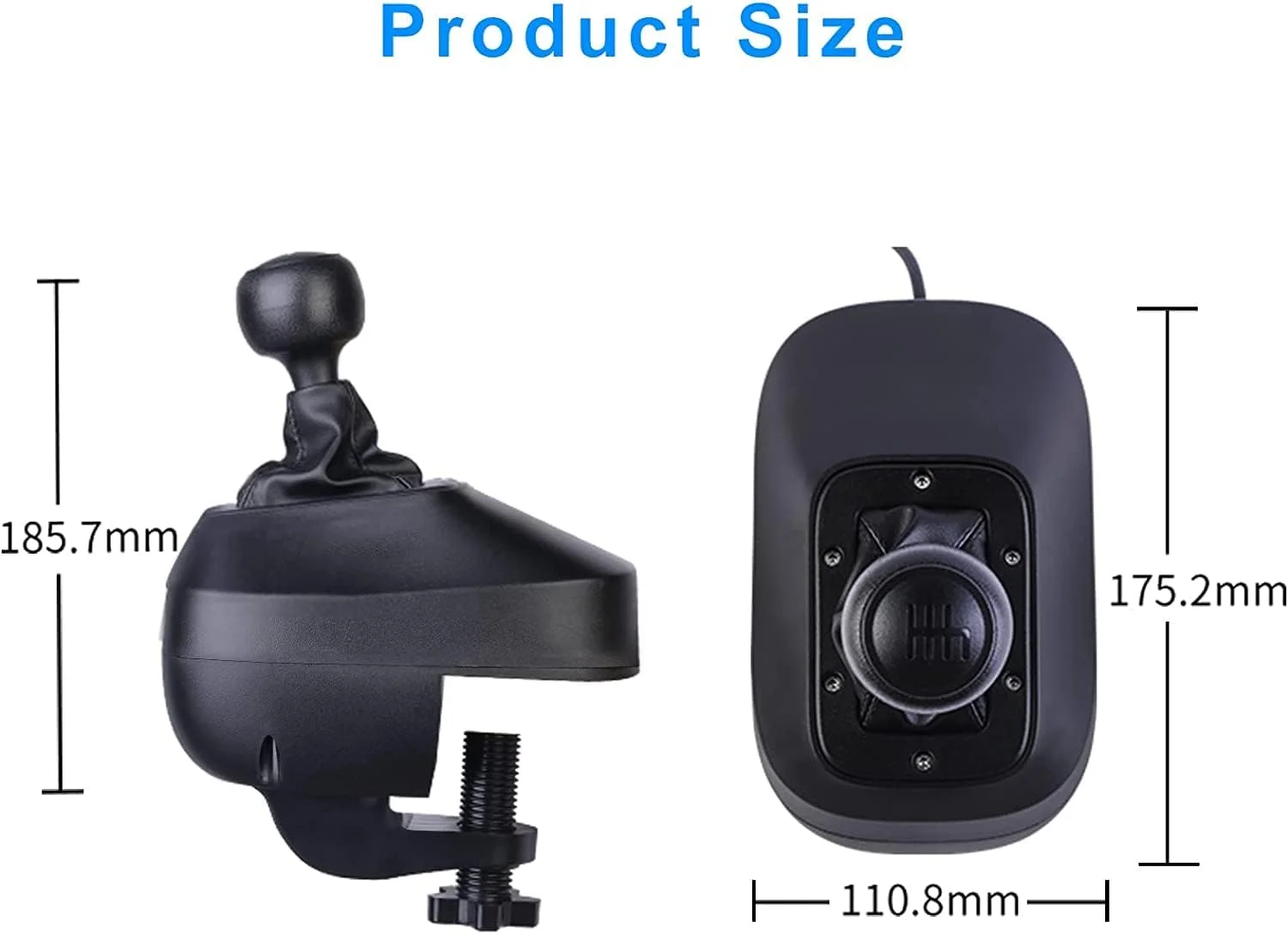 دسته دنده سیم‌ریسینگ USB کامپیوتر DOYO، دسته دنده H برای Logitech G29 G27 G25 G920 Thrustmaster T300RS/GT، دسته دنده 6+R فرمان PC ویندوز، سازگار با بازی‌های ATS ETS Dust WRC Sim Racing