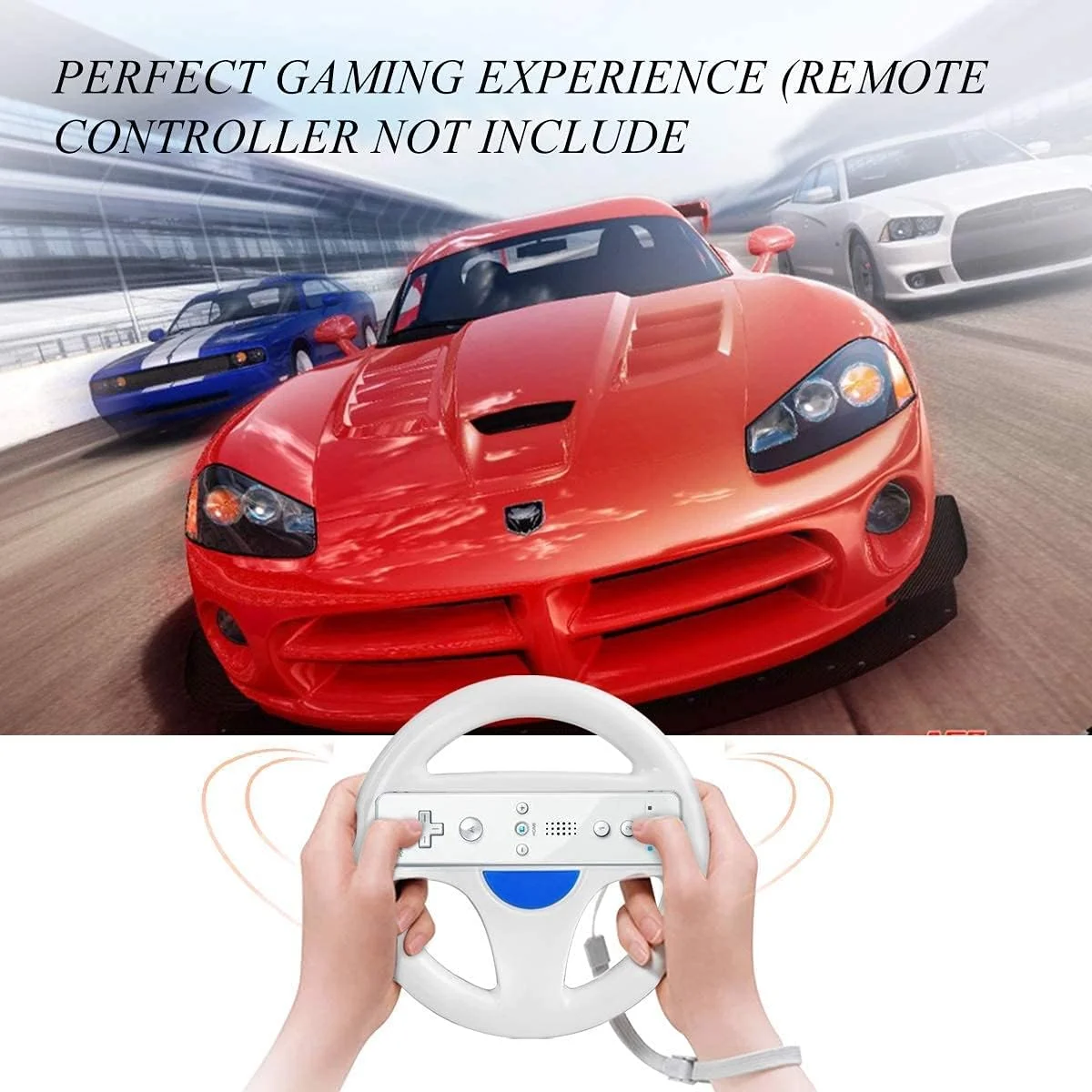 دو عدد فرمان بازی سفید DOYO، پایه نگهدارنده کنترلر Wii با طراحی چرخ، فرمان بازی Mario Kart Racing برای کنترلر بازی Wii دو عدد فرمان بازی سفید DOYO، پایه نگهدارنده کنترلر Wii با طراحی چرخ، فرمان بازی Mario Kart Racing برای کنترلر بازی Wii