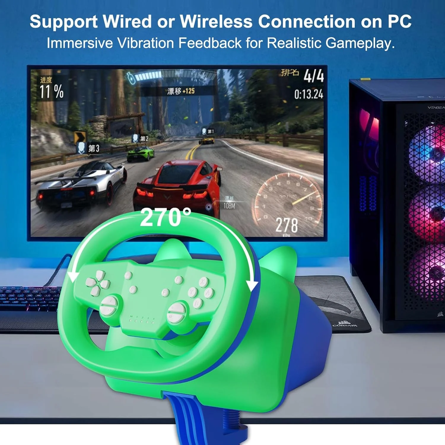 فرمان مسابقه بی سیم DOYO، فرمان بازی چند پلتفرمی برای نینتندو سوییچ/PC/PS4/PS3/IOS و تلفن های اندرویدی، تبلت بازی مسابقه ای فرمان مسابقه بی سیم DOYO، فرمان بازی چند پلتفرمی برای نینتندو سوییچ/PC/PS4/PS3/IOS و تلفن های اندرویدی، تبلت بازی مسابقه ای