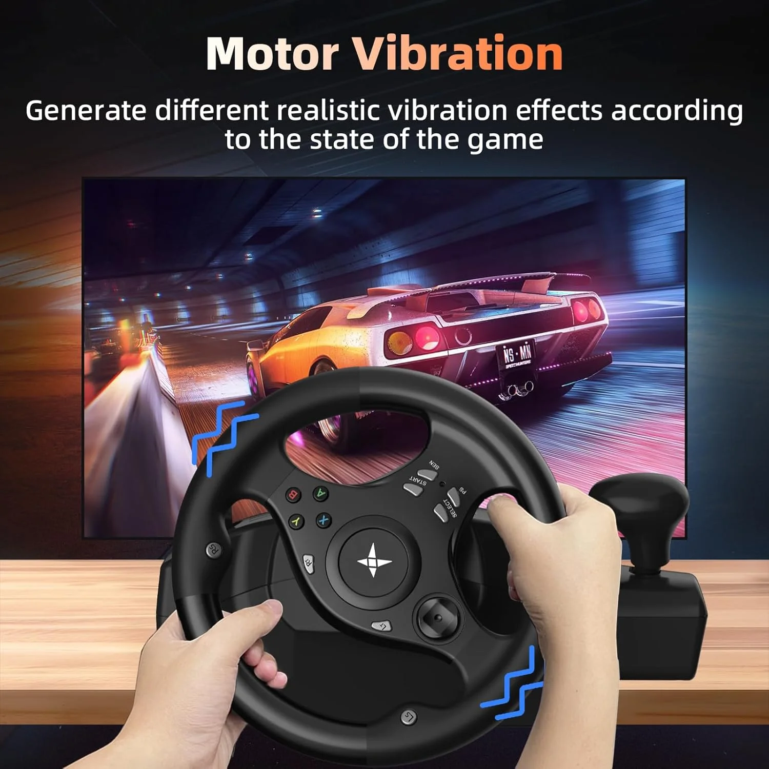 فرمان مسابقه بازی DOYO PS4، فرمان شبیه ساز 270 درجه نیروی محرکه فرمان ایکس باکس با دنده و پدال های پاسخگو برای بازی های مسابقه ای PC/PS3/PS4/XBOX ONE/XBOX 360/Nintendo Switch/Android فرمان مسابقه بازی DOYO PS4، فرمان شبیه ساز 270 درجه نیروی محرکه فرمان ایکس باکس با دنده و پدال های پاسخگو برای بازی های مسابقه ای PC/PS3/PS4/XBOX ONE/XBOX 360/Nintendo Switch/Android