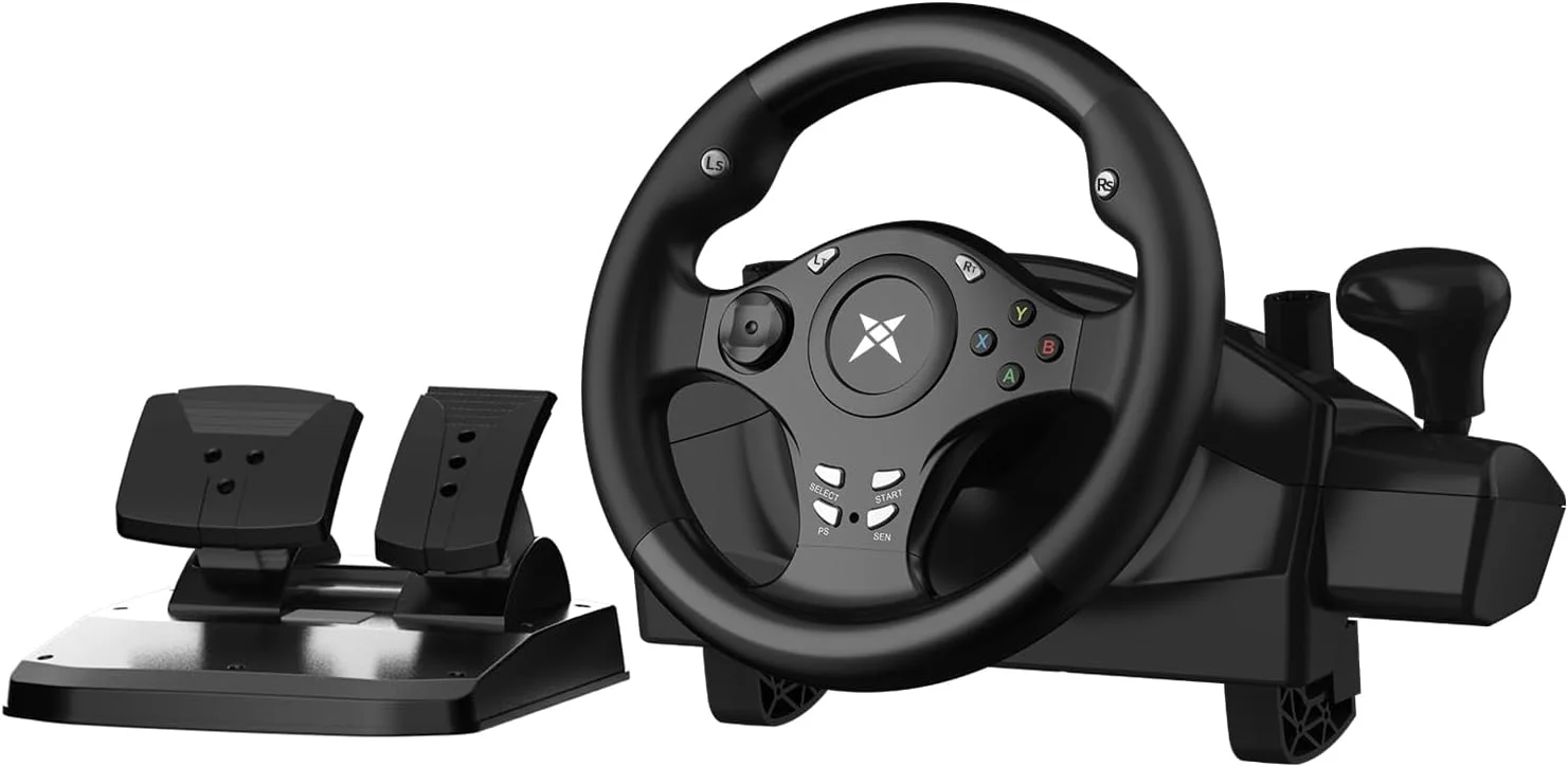 فرمان و پدال بازی Xbox One، فرمان بازی PC، فرمان مسابقه ای بازی 270 درجه DOYO، شبیه ساز رانندگی فرمان برای PS4، PS3، PC، XBOX ONE، XBOX 360، Nintendo Switch، Android