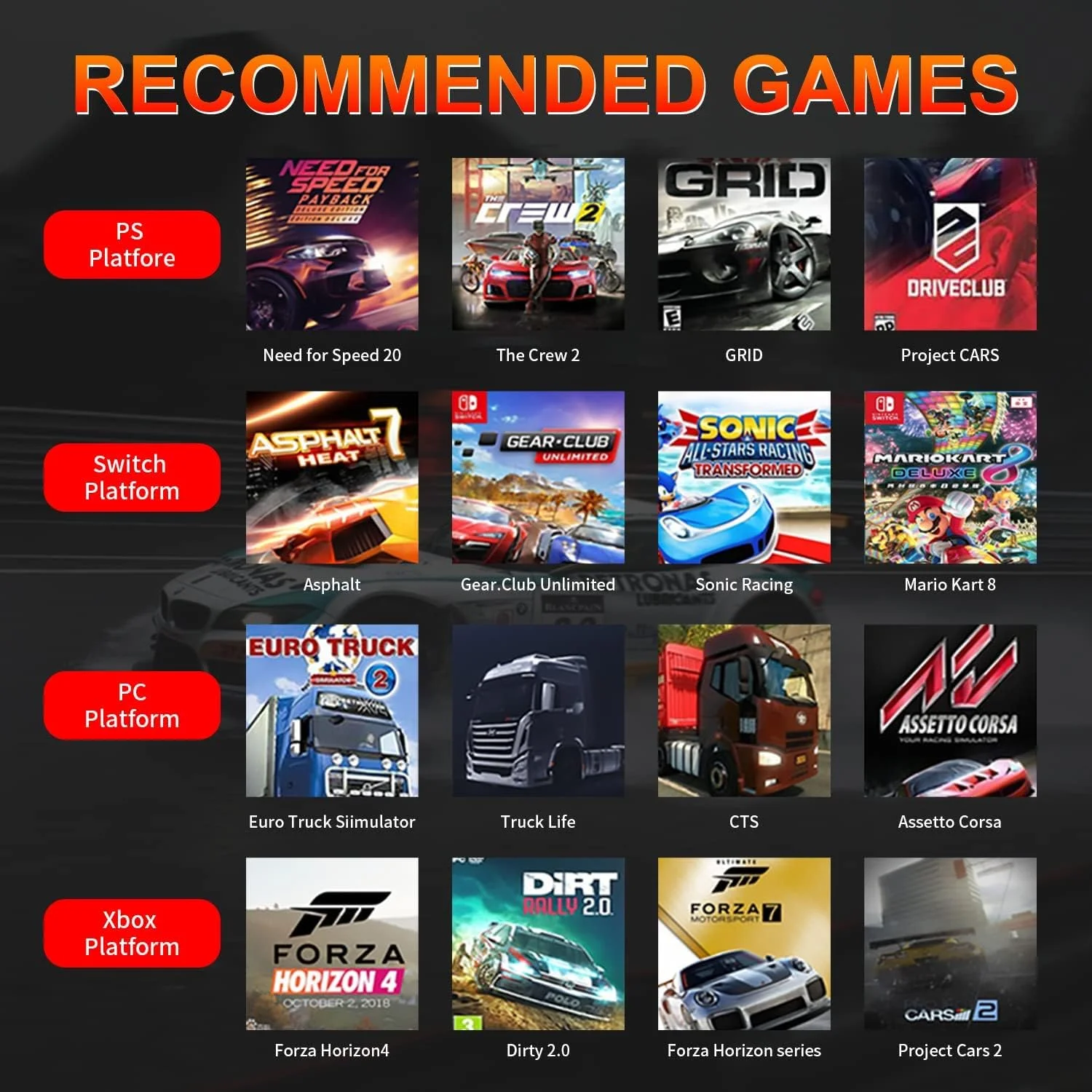 فرمان مسابقه بازی DOYO برای Xbox One، فرمان های شبیه ساز رانندگی، پدال ها و شیفترهای پدالی برای PC، Xbox Series X S، Xbox360، PS4، PS3، Switch، Android TV فرمان مسابقه بازی DOYO برای Xbox One، فرمان های شبیه ساز رانندگی، پدال ها و شیفترهای پدالی برای PC، Xbox Series X S، Xbox360، PS4، PS3، Switch، Android TV