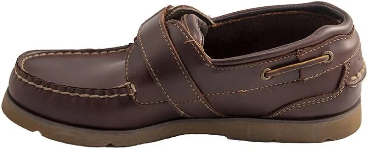 کفش قایقی پسرانه ماکو با بست قلاب و حلقه