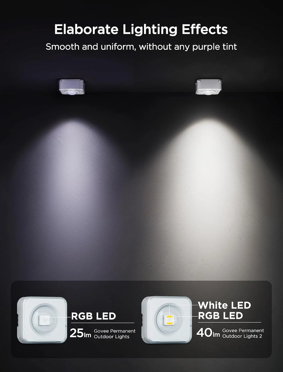 چراغ های 5 متری Govee با گیره و چسب VHB فقط برای چراغ های دائمی RGBIC مدل H705D و H705E و H705F نسخه مشکی چراغ های 5 متری Govee با گیره و چسب VHB فقط برای چراغ های دائمی RGBIC مدل H705D و H705E و H705F نسخه مشکی