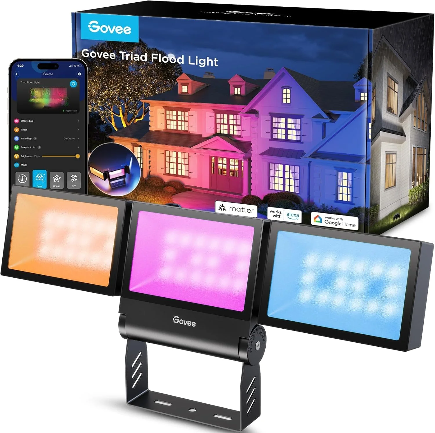 چراغ های سیلابی بیرونی Govee چراغ های سیلابی بیرونی Govee