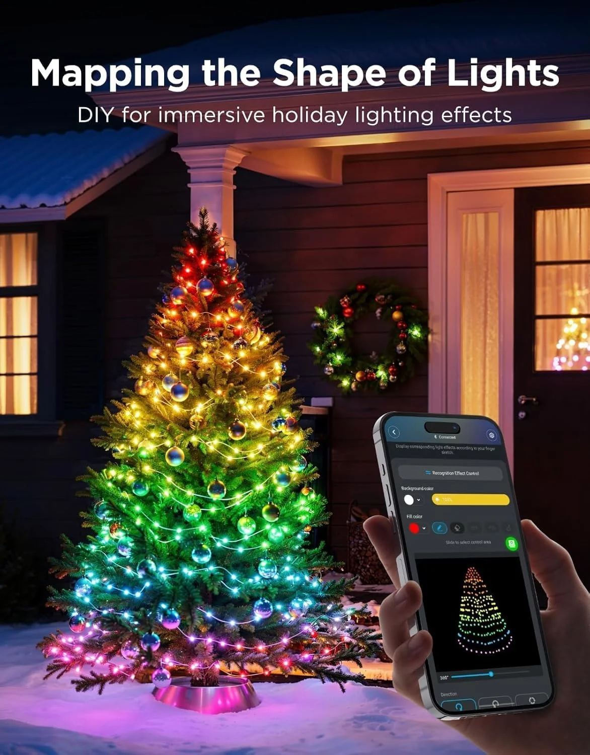 چراغ های کریسمس Govee 2، ریسه چراغ های تعطیلات RGBWIC 99 فوت 300 LED با عملکرد نقشه برداری شکل، دکوراسیون LED هوشمند برای درخت سرپوشیده در فضای باز، بیش از 130 صحنه از پیش تعیین شده، کنترل صدا و برنامه، سیم سبز چراغ های کریسمس Govee 2، ریسه چراغ های تعطیلات RGBWIC 99 فوت 300 LED با عملکرد نقشه برداری شکل، دکوراسیون LED هوشمند برای درخت سرپوشیده در فضای باز، بیش از 130 صحنه از پیش تعیین شده، کنترل صدا و برنامه، سیم سبز