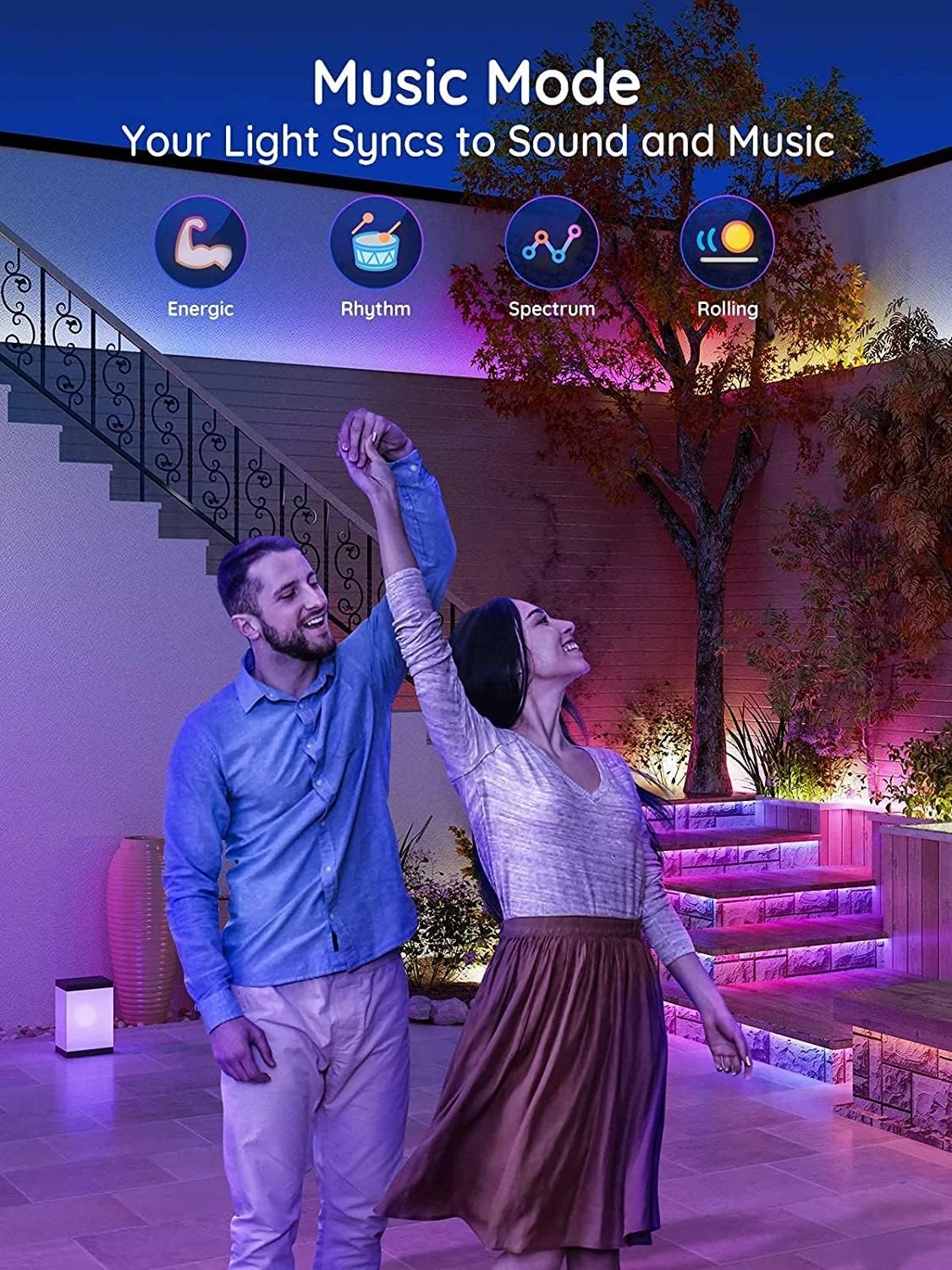 چراغ های نواری LED بیرونی Govee، چراغ های LED هوشمند بیرونی 10 متری، کنترل برنامه بلوتوث، چراغ های LED ضد آب IP65، چراغ های تغییر رنگ RGBIC برای تزئینات بیرونی، مهمانی، پاسیو، لبه بام چراغ های نواری LED بیرونی Govee، چراغ های LED هوشمند بیرونی 10 متری، کنترل برنامه بلوتوث، چراغ های LED ضد آب IP65، چراغ های تغییر رنگ RGBIC برای تزئینات بیرونی، مهمانی، پاسیو، لبه بام