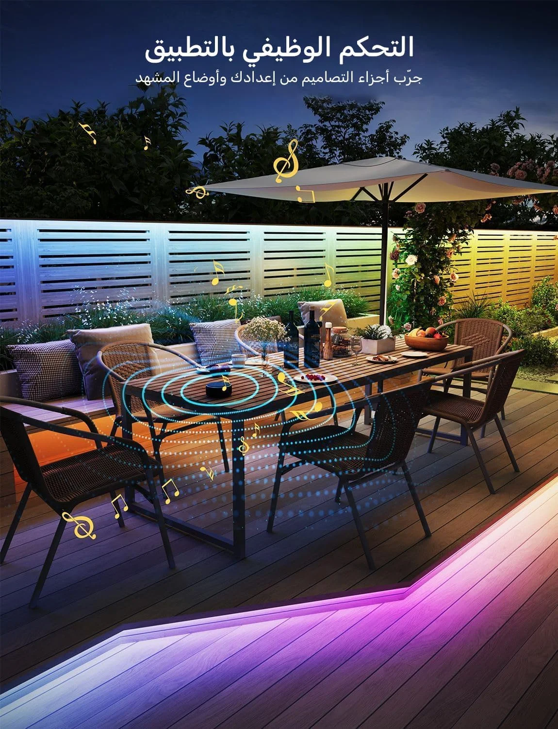 نوار چراغ LED بیرونی Govee ضد آب، چراغهای بیرونی هوشمند به طول 32.8 فوت سازگار با Alexa و Google Assistant، مقاوم در برابر آب IP65، چراغهای بیرونی RGBIC برای سقف و دکوراسیون مهمانی نوار چراغ LED بیرونی Govee ضد آب، چراغهای بیرونی هوشمند به طول 32.8 فوت سازگار با Alexa و Google Assistant، مقاوم در برابر آب IP65، چراغهای بیرونی RGBIC برای سقف و دکوراسیون مهمانی