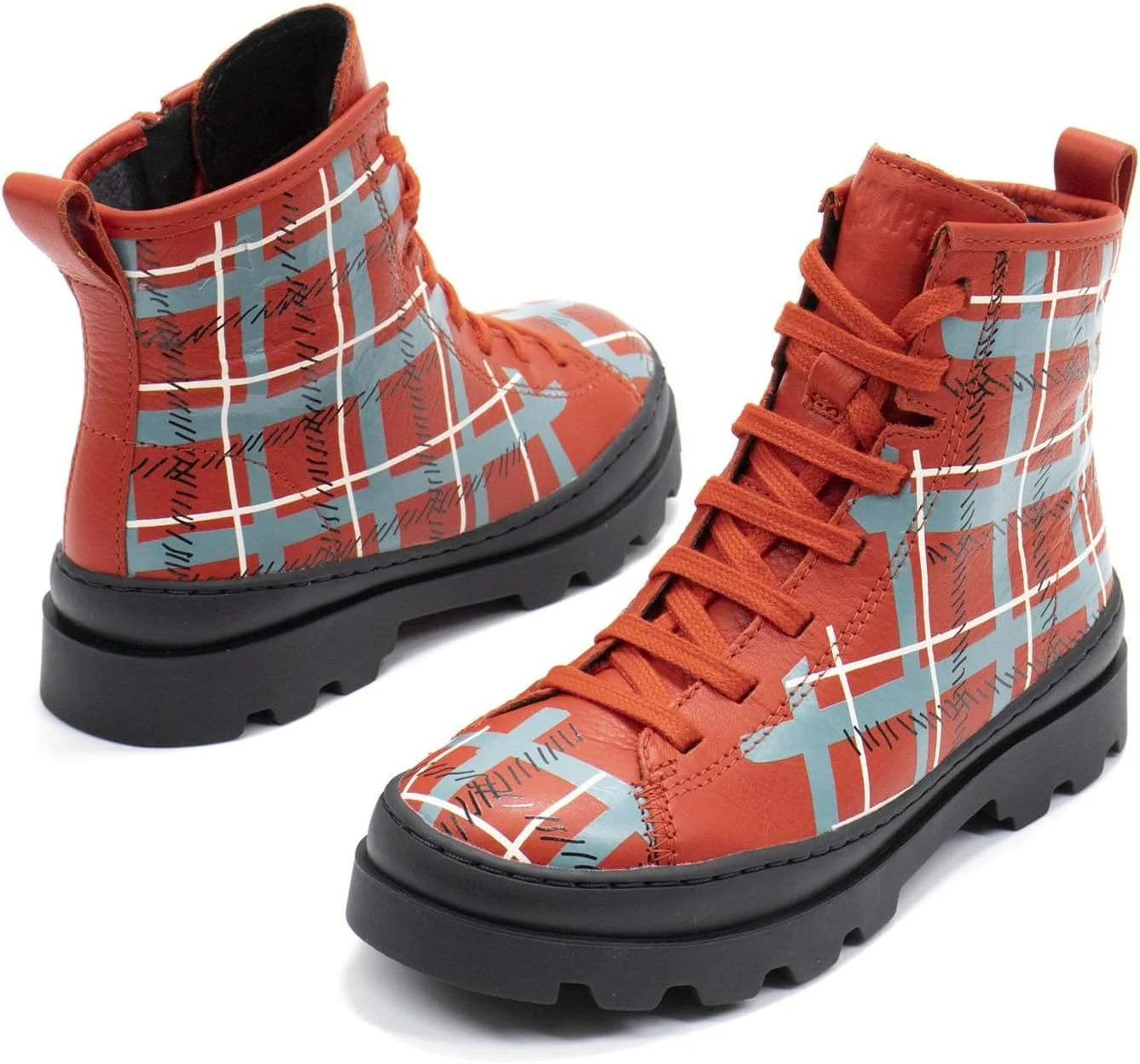 بوت چرمی دخترانه Camper مدل Brutus، قرمز سفید، سایز 13 کودکانه بوت چرمی دخترانه Camper مدل Brutus، قرمز سفید، سایز 13 کودکانه