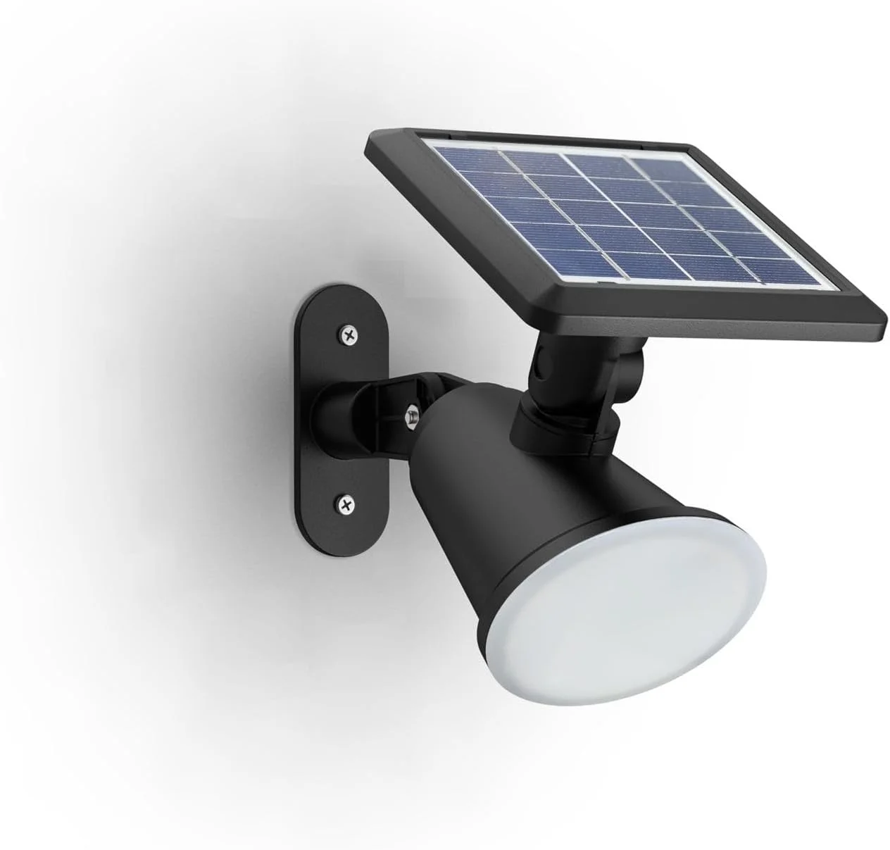 چراغ نقطه ای خورشیدی فضای باز فیلیپس Jivix، 1.4 وات، 2700 کلوین، مشکی، ضد آب و هوا IP44