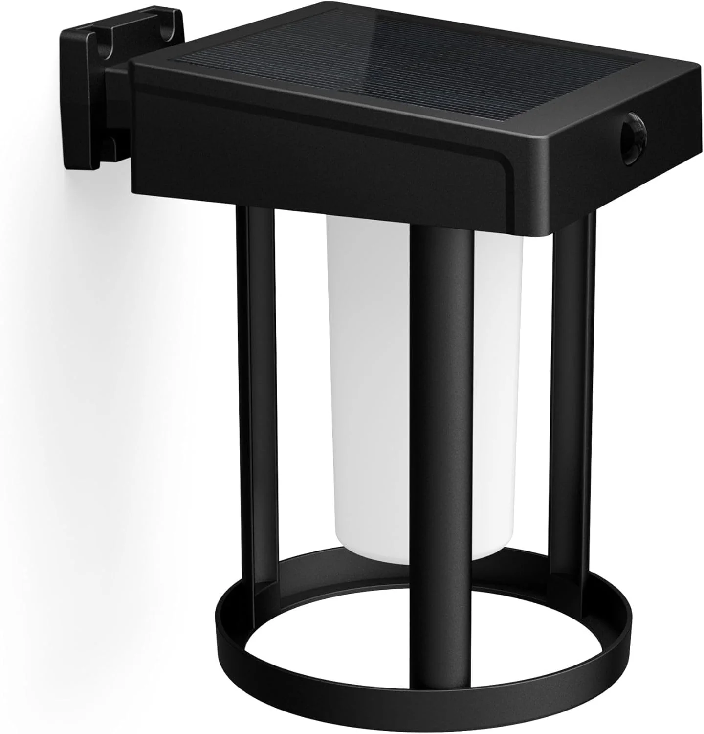 چراغ دیواری خورشیدی فوق العاده کارآمد فیلیپس مدل Camill، 1.4 وات، سنسور دوگانه، گرد، مات، 3000 کلوین، ضد آب و هوا IP44، مشکی چراغ دیواری خورشیدی فوق العاده کارآمد فیلیپس مدل Camill، 1.4 وات، سنسور دوگانه، گرد، مات، 3000 کلوین، ضد آب و هوا IP44، مشکی