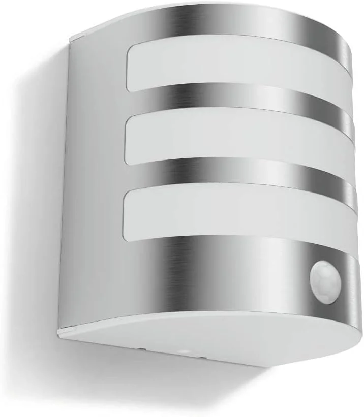 چراغ دیواری LED خارجی Philips myGarden Calgary با حسگر حرکتی، استیل ضد زنگ چراغ دیواری LED خارجی Philips myGarden Calgary با حسگر حرکتی، استیل ضد زنگ