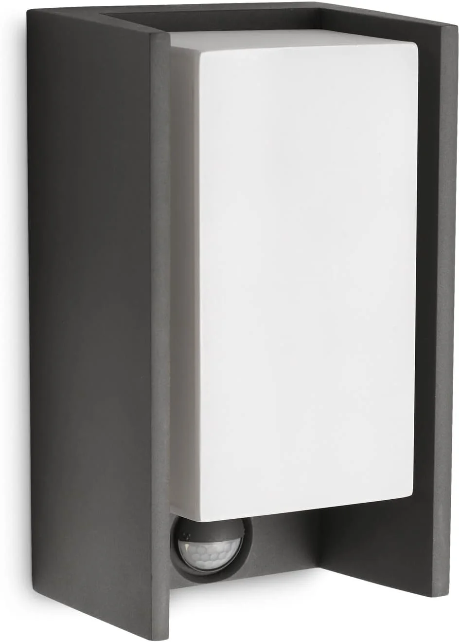 چراغ دیواری فیلیپس مدل myGarden Bridge 163529316 با توان 15 وات، ارتفاع 24.5 سانتی متر، رنگ آنتراسیت به همراه سنسور حرکتی، رنگ زغالی