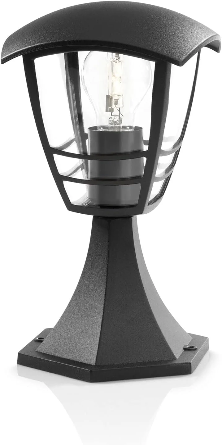 چراغ پایه دار بیرونی فیلیپس مدل myGarden Creek مشکی (نیازمند یک عدد لامپ 60 وات E27)