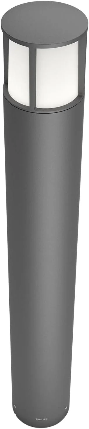 چراغ پایه دار LED بیرونی فیلیپس مدل myGarden Stock، 1 عدد LED یکپارچه 6 واتی، مشکی