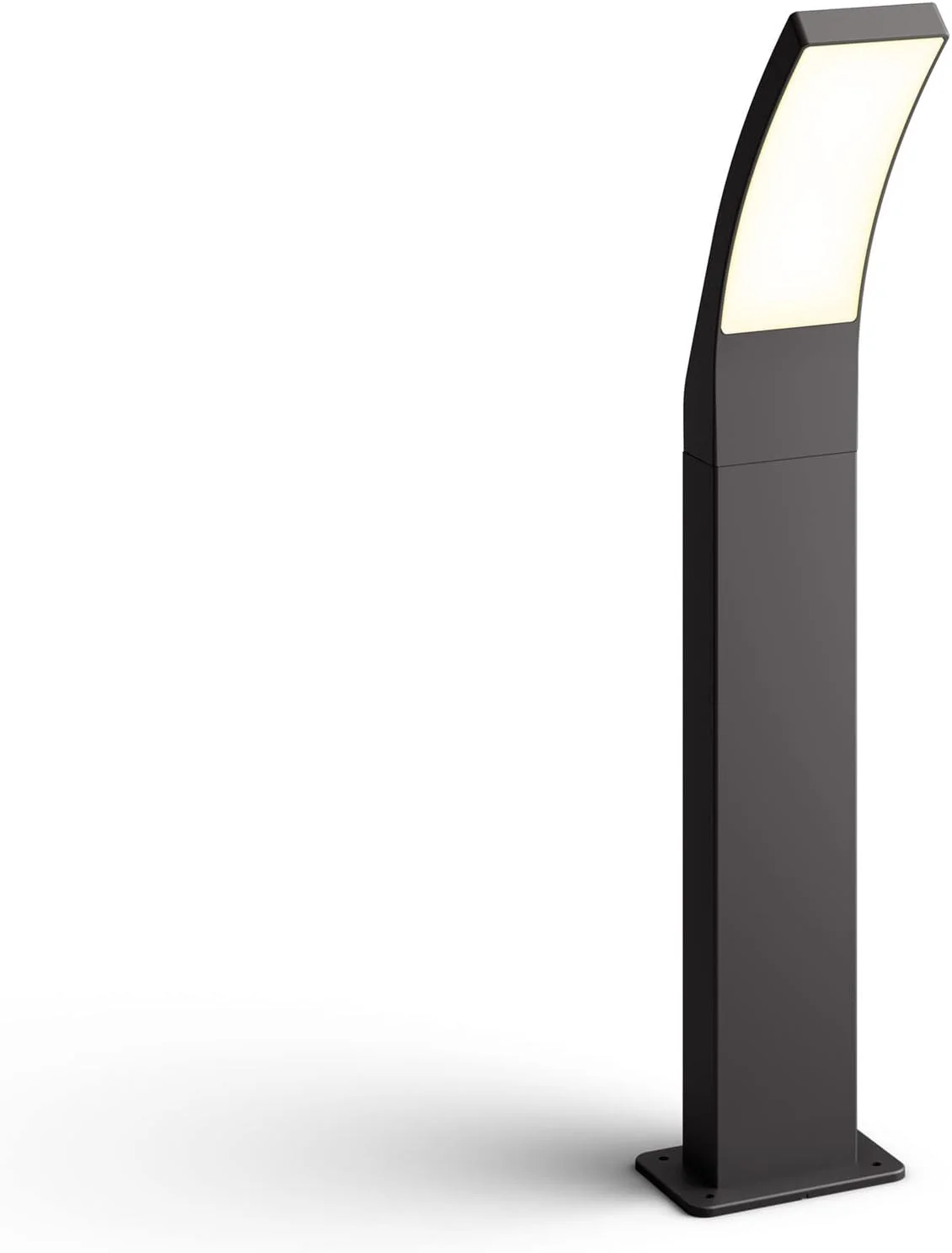 چراغ مسیر LED فیلیپس مدل Splay با توان 12 وات، دمای رنگ 2700 کلوین و استاندارد IP44، رنگ آنتراسیت