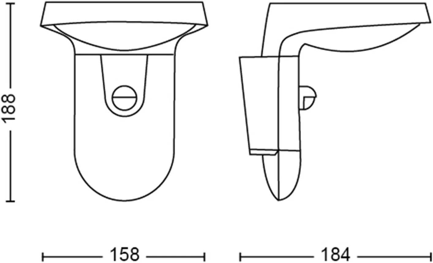 چراغ دیواری خورشیدی فوق العاده کارآمد فیلیپس مدل Tyla [1 x 9W نور سفید گرم] خاکستری آنتراسیت برای روشنایی فضای باز، باغ، راهرو، پاسیو
