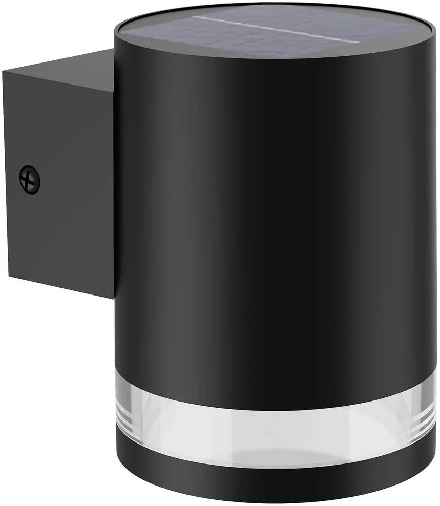 چراغ دیواری خورشیدی مشکی فیلیپس مدل Fyce 1.5 وات مناسب فضای باز، باغ و پاسیو - مقاوم در برابر آب