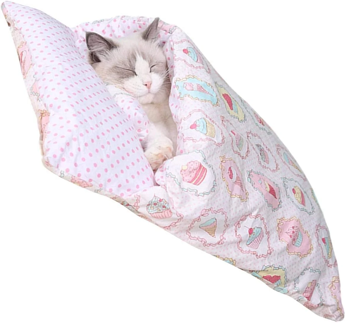 کیسه خواب فوق العاده نرم گربه ZYZY، تخت خواب زمستانی راحت و قابل شستشو مناسب برای گربه و توله سگ کیسه خواب فوق العاده نرم گربه ZYZY، تخت خواب زمستانی راحت و قابل شستشو مناسب برای گربه و توله سگ