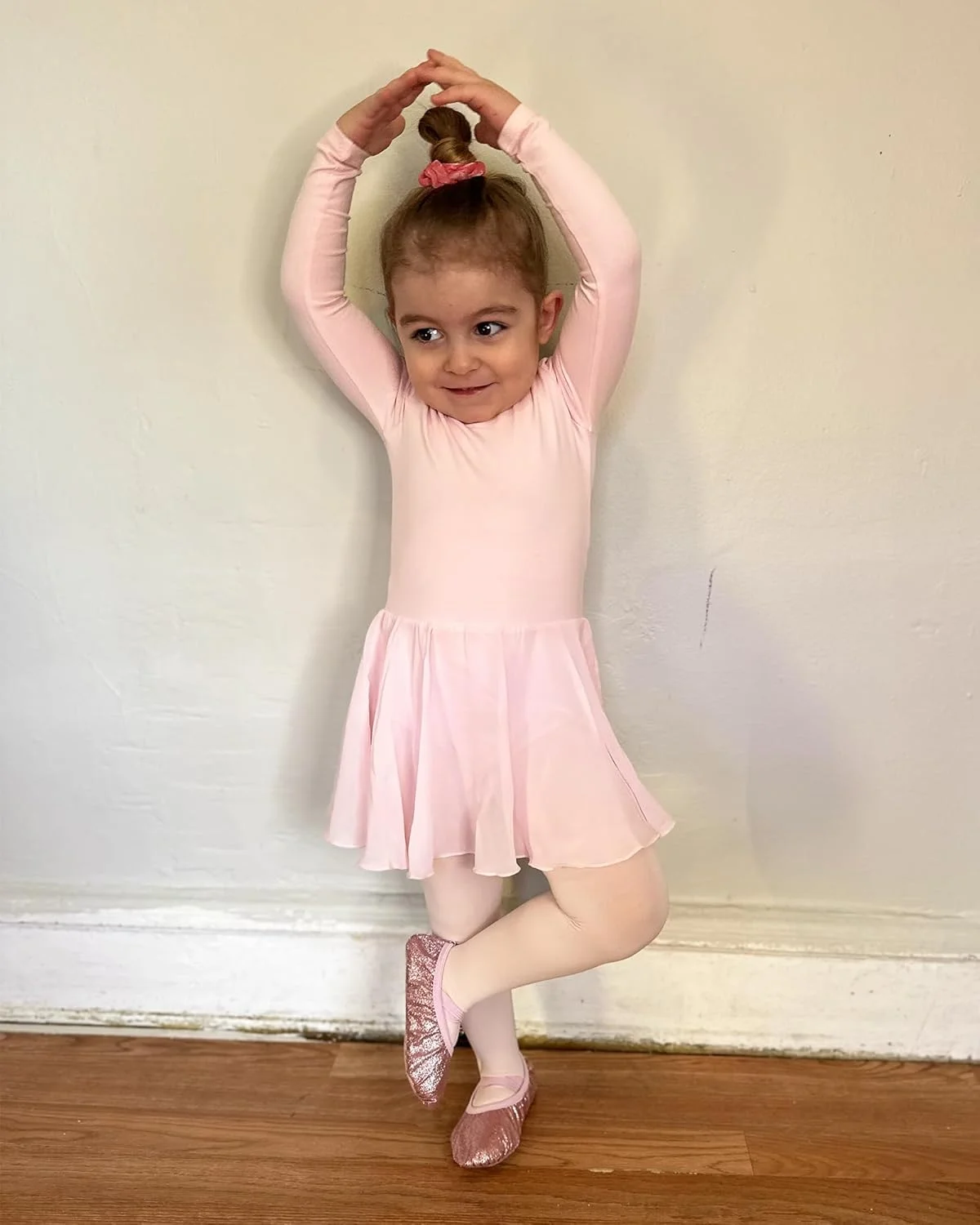 کفش رقص جاز چرمی Stelle Slip-On برای دختران پسران کودکان نوپا