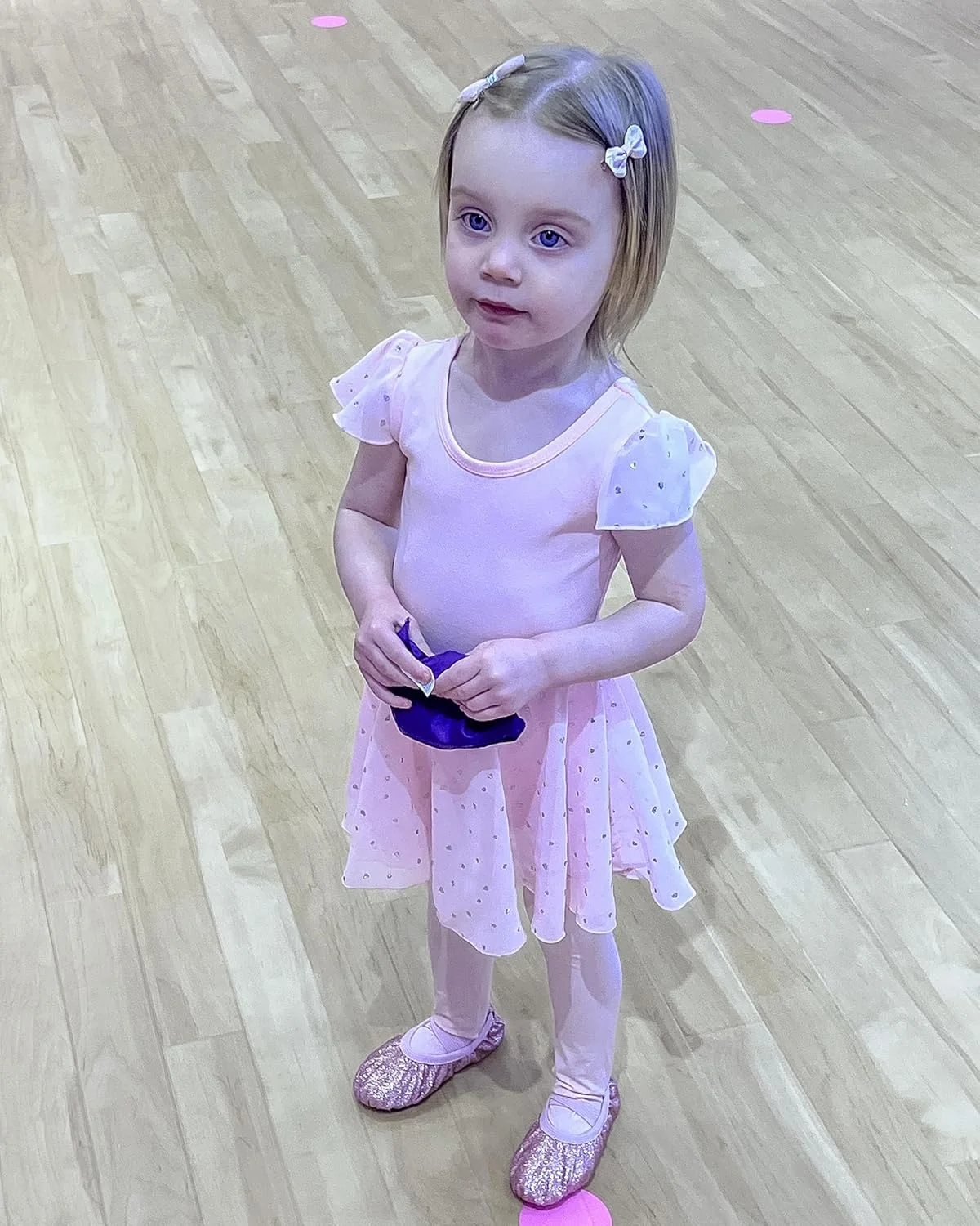 کفش رقص جاز چرمی Stelle Slip-On برای دختران پسران کودکان نوپا