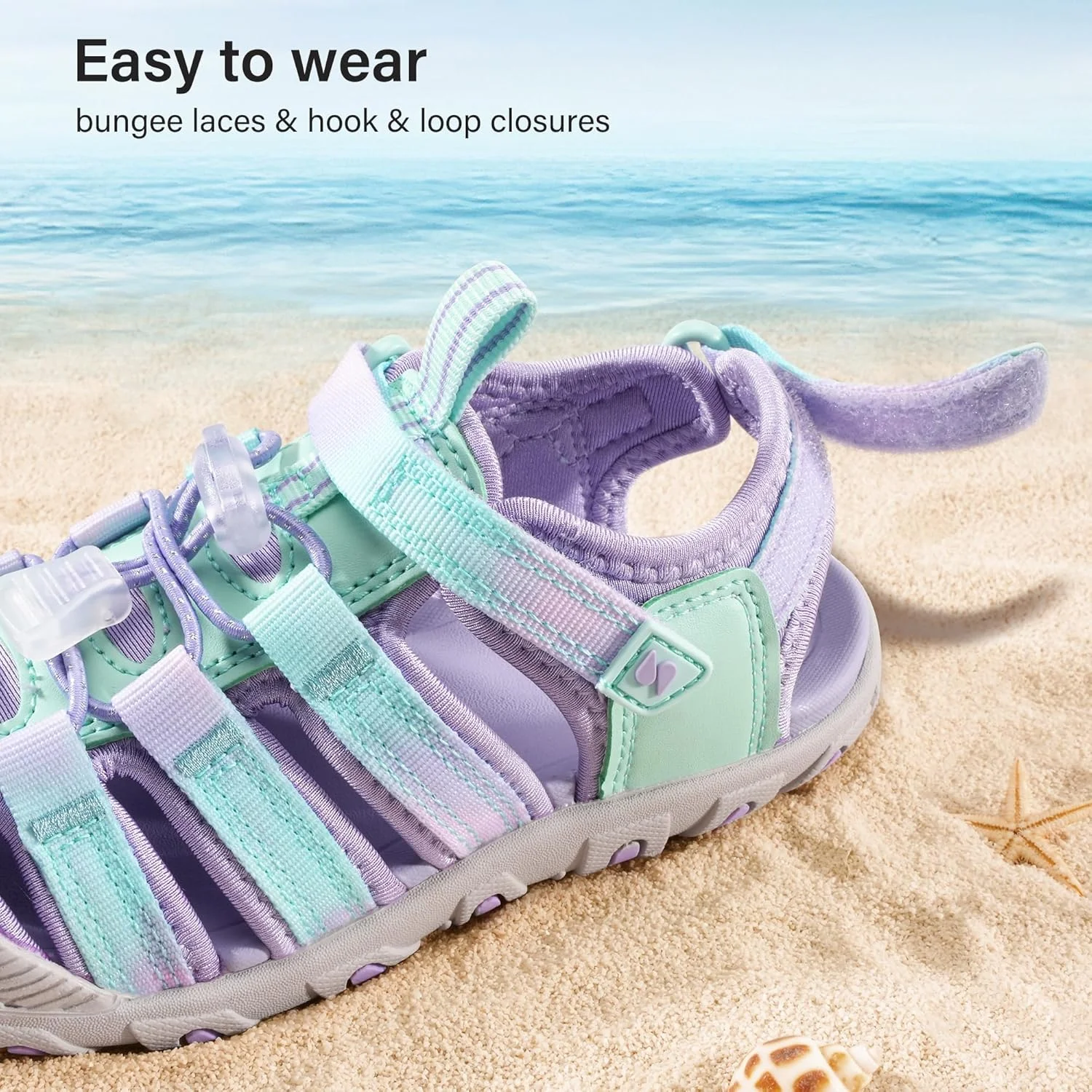 صندل تابستانی استله مناسب کودکان دختر و پسر، صندل ورزشی ساحلی برای کودکان کوچک و بزرگ