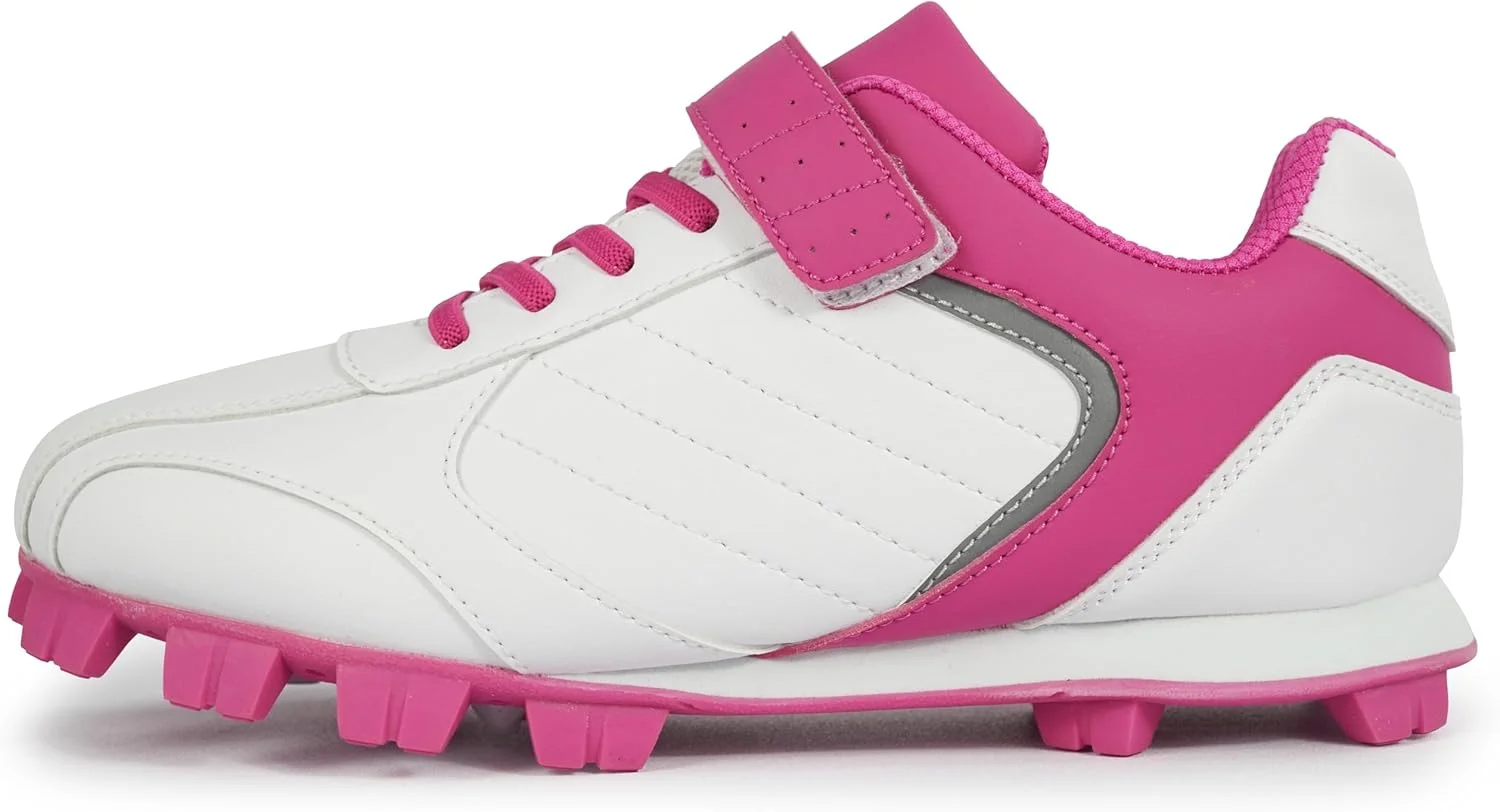 کفش استوک بیسبال بچه گانه Sooneeya - استوک سافت بال لاستیکی قالب گیری شده جوانان - کفش ورزشی ساق کوتاه پسرانه دخترانه