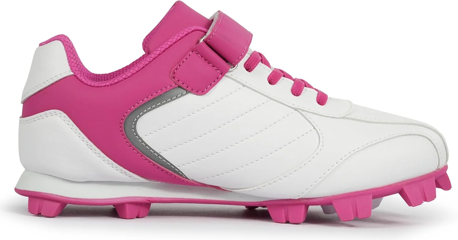 کفش استوک بیسبال بچه گانه Sooneeya - استوک سافت بال لاستیکی قالب گیری شده جوانان - کفش ورزشی ساق کوتاه پسرانه دخترانه