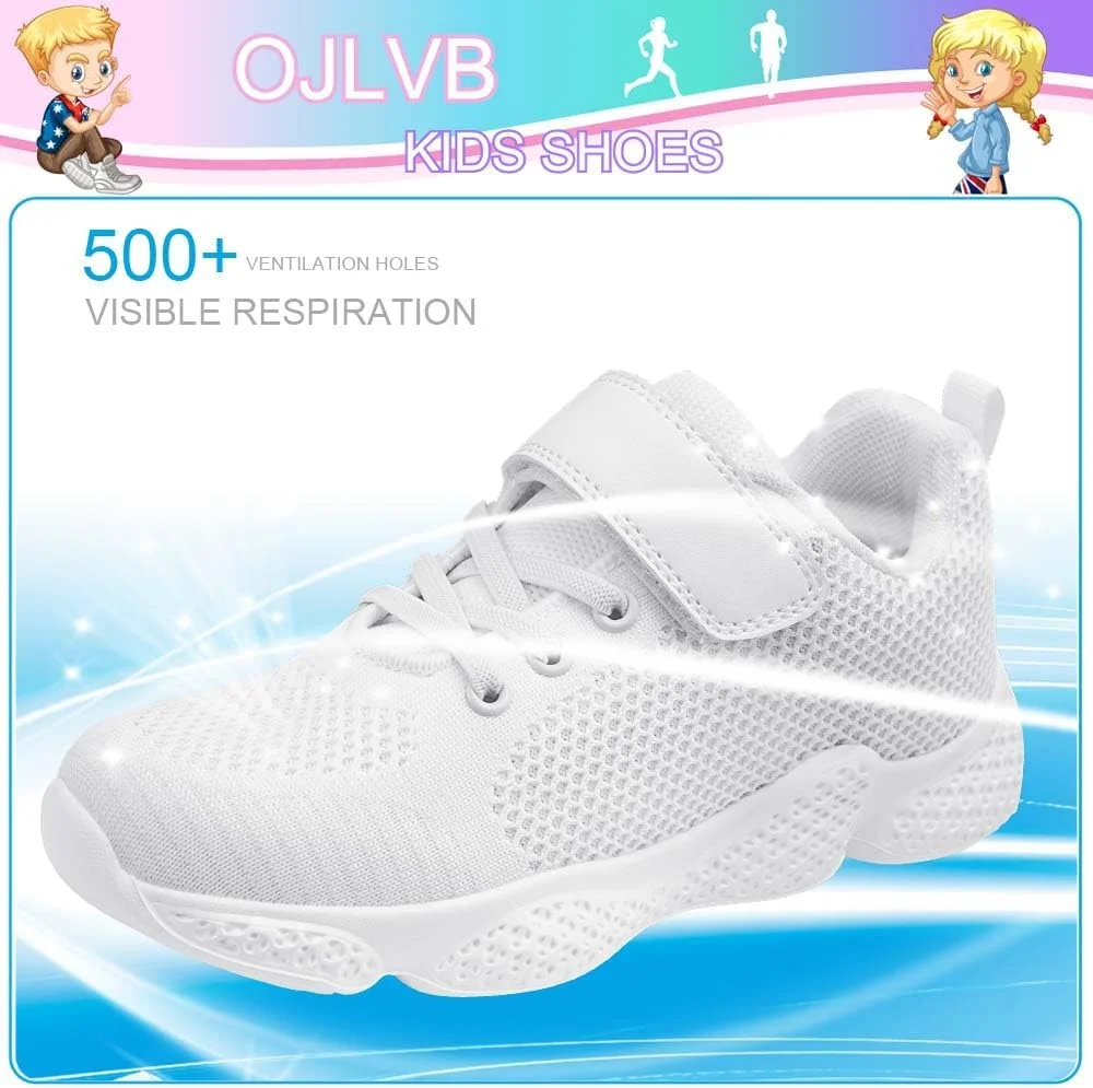 کفش‌های کتانی OJLVB دخترانه و پسرانه، کفش‌های دویدن و تنیس بچگانه، کفش ورزشی مناسب باشگاه، پیاده‌روی و دویدن در مسیرهای ناهموار