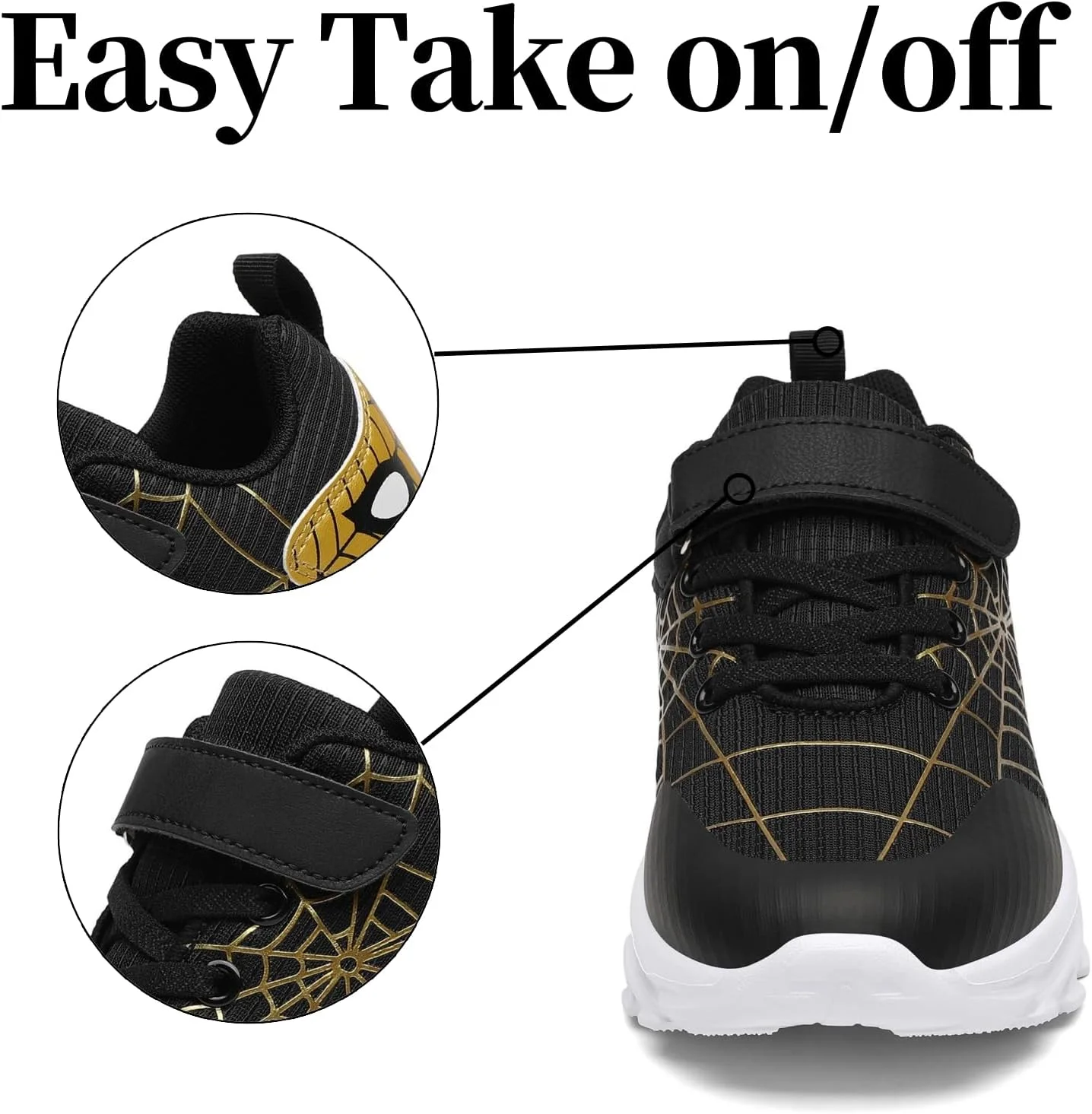 کفش ورزشی سبک وزن دخترانه و پسرانه Nihaoya، مناسب دویدن و تنیس، راحت و مناسب باشگاه و ورزش برای کودکان نوپا/بچه های کوچک/بچه های بزرگ