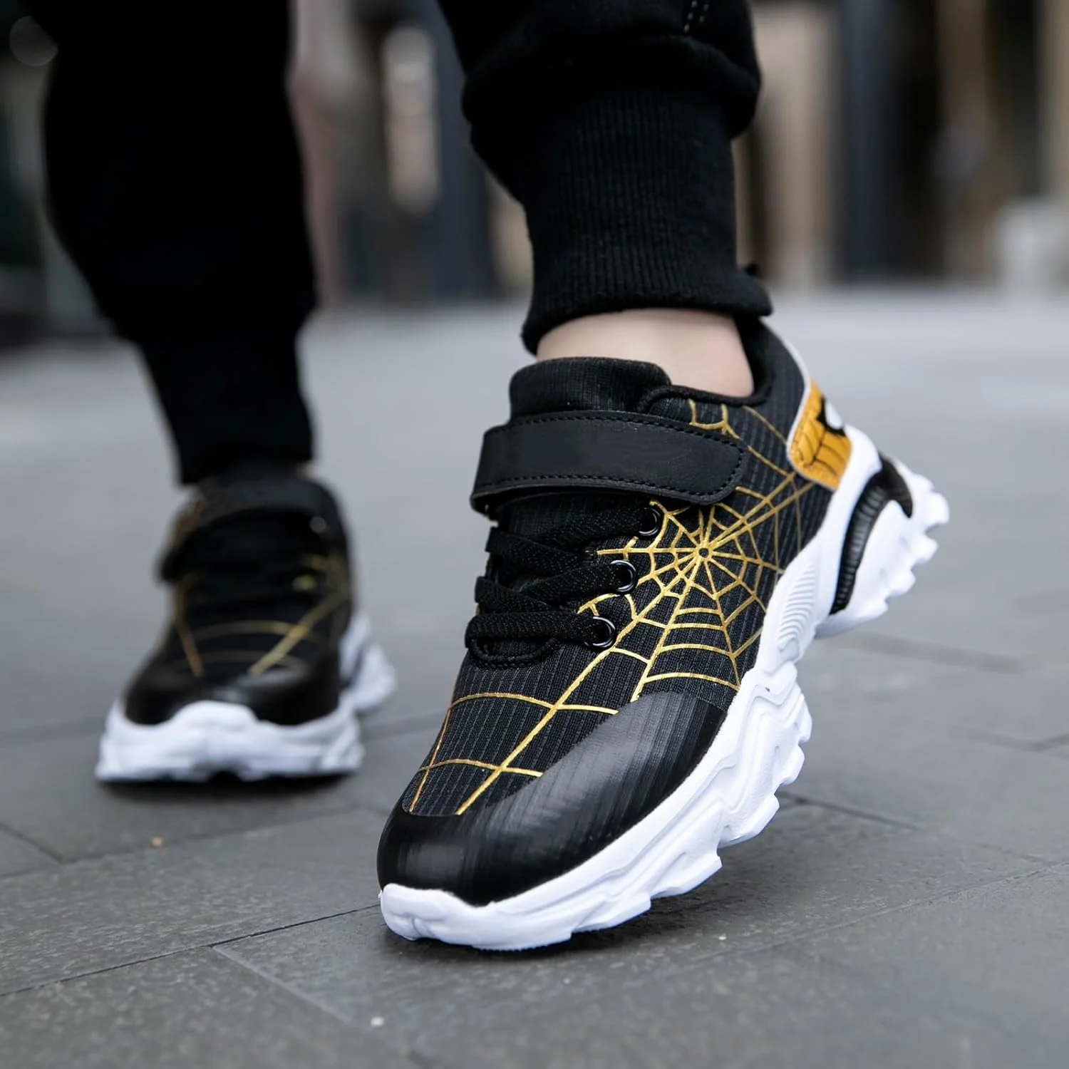 کفش‌های کتانی دخترانه و پسرانه Nihaoya، سبک وزن، کفش‌های دویدن تنیس بچگانه، کفش‌های ورزشی راحت برای کودکان نوپا/بچه کوچک/بچه بزرگ