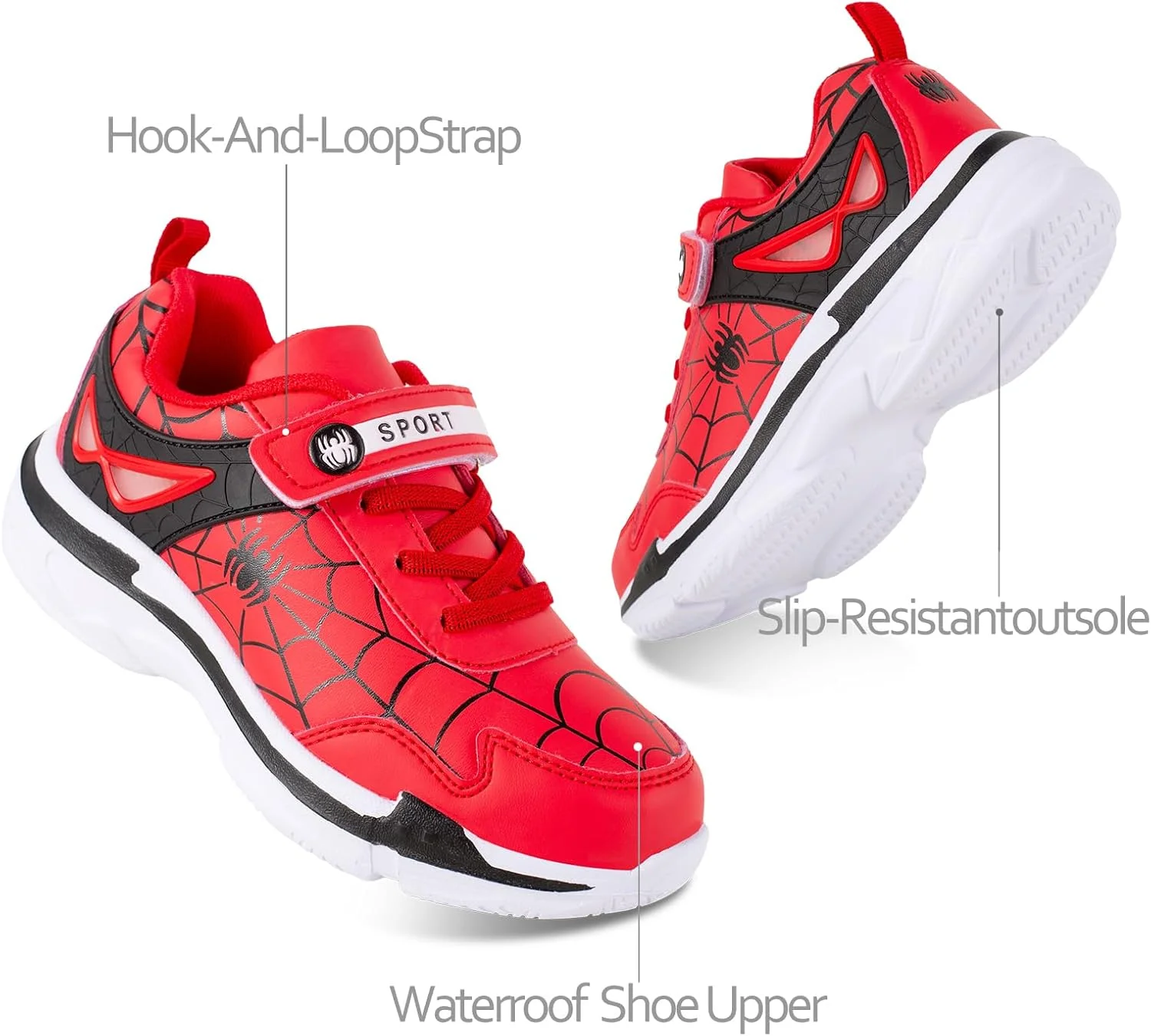 کفش ورزشی سبک وزن پسرانه/دخترانه Maibloln مناسب دویدن، تنیس، پیاده روی، تنفس پذیر، ضد لغزش و تمرینات ورزشی در فضای باز