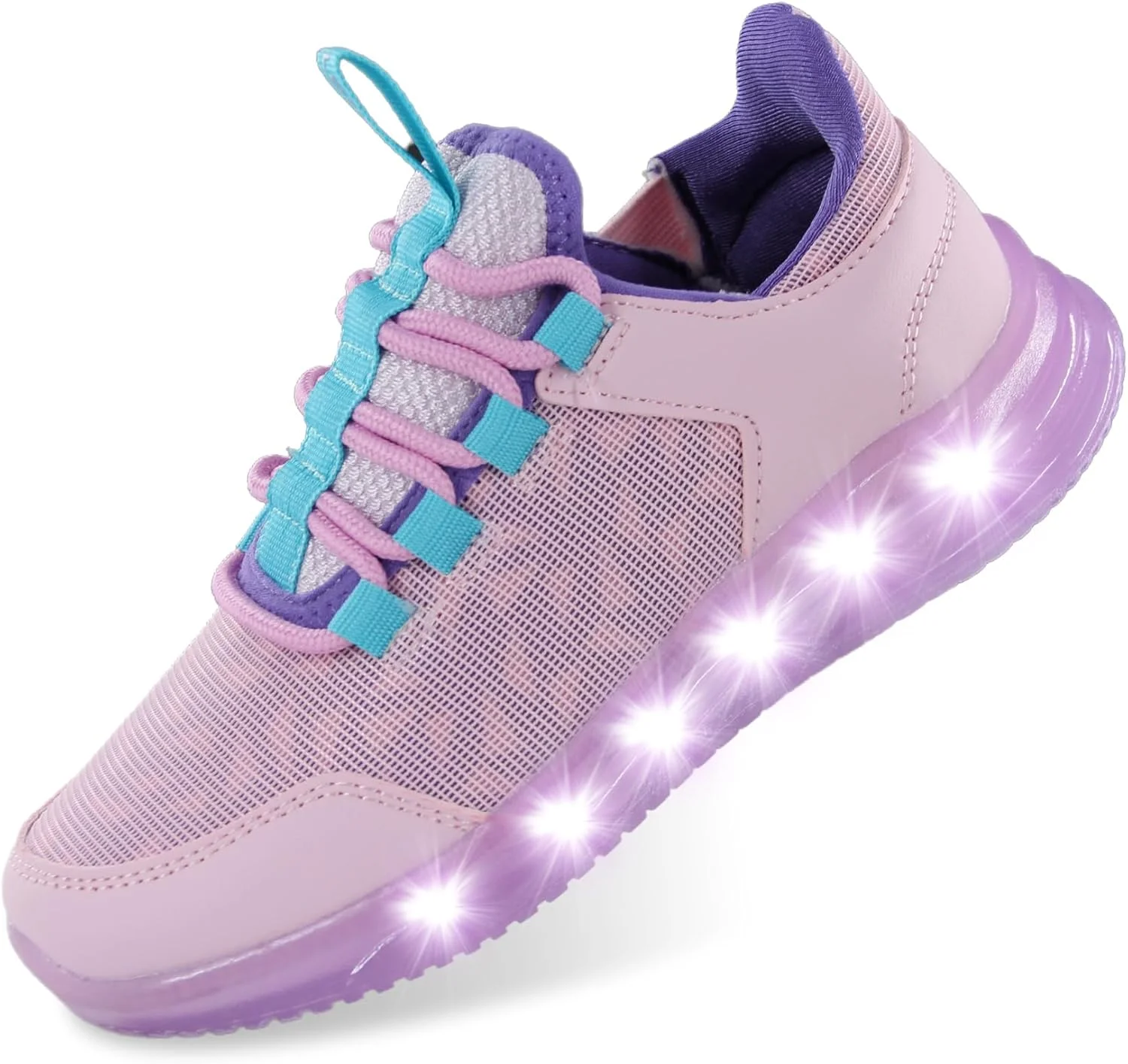 کفش های چراغ دار پسرانه و دخترانه LOUGSIN، سبک وزن، توری، تنفس پذیر، جذاب GlowDash LED، کفش های کتانی دویدن چشمک زن برای کودکان نوپا و کودکان کوچک