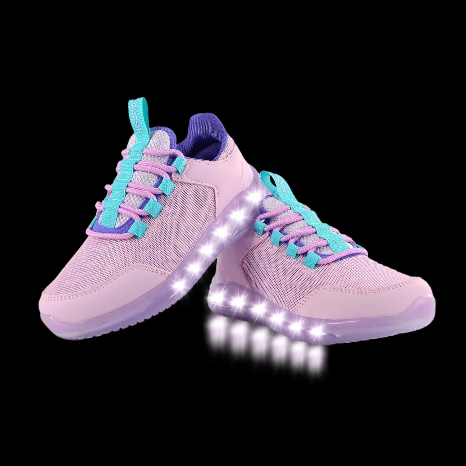 کفش های چراغ دار پسرانه و دخترانه LOUGSIN، سبک وزن، توری، تنفس پذیر، جذاب GlowDash LED، کفش های کتانی دویدن چشمک زن برای کودکان نوپا و کودکان کوچک