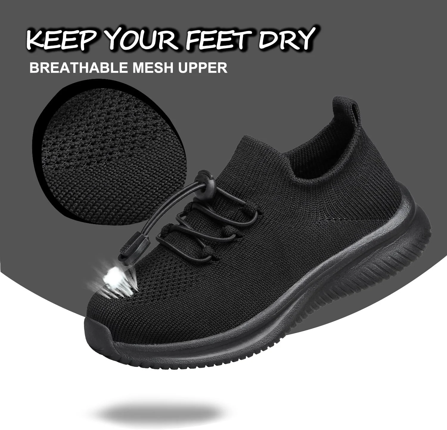 کفش‌های بچگانه HOKYBATM - مناسب برای کودکان نوپا، کودکان کوچک و بزرگ - کفش‌های کتانی سبک وزن، تنفسی، ورزشی، مناسب دویدن، تنیس، تناسب اندام، مدرسه، جورابی