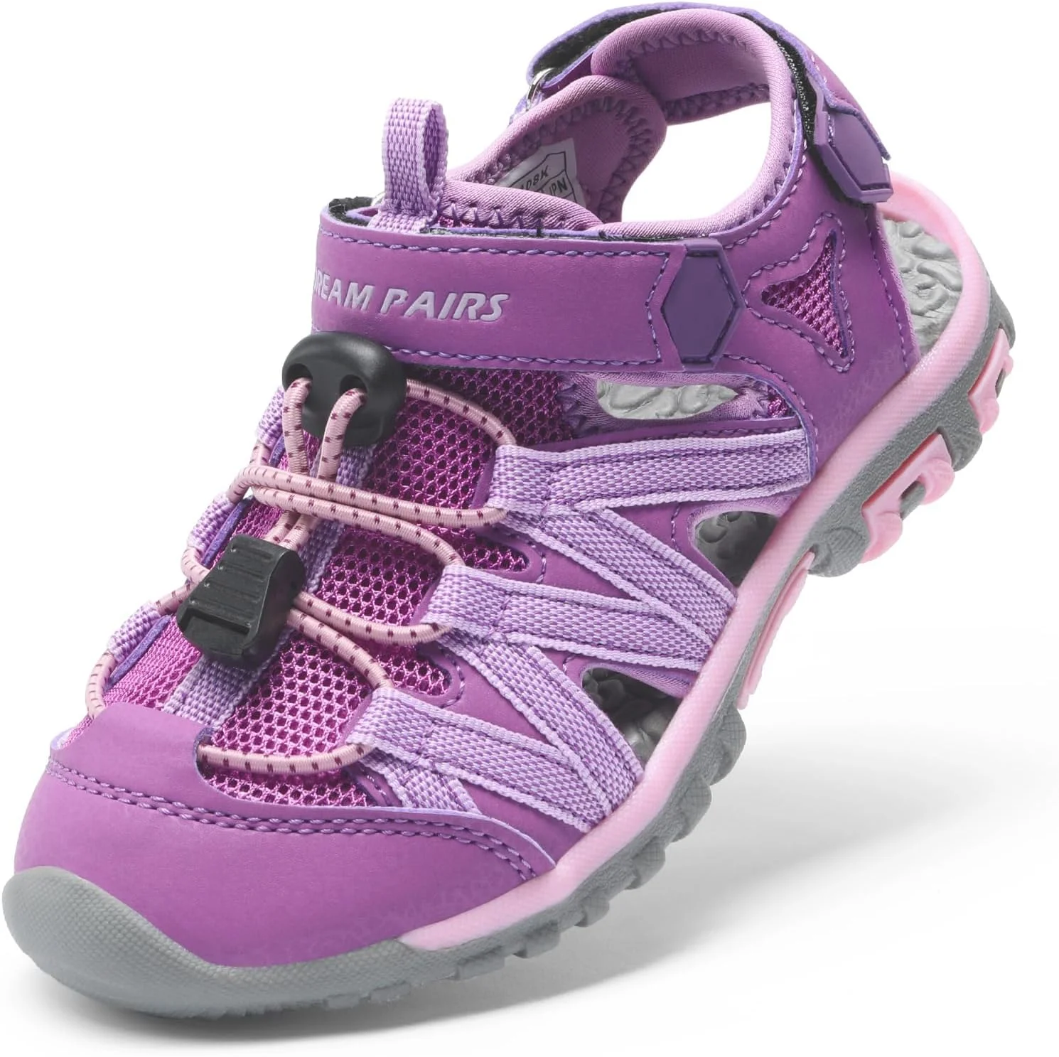 صندل دخترانه و پسرانه DREAM PAIRS، کفش های تابستانی با انگشت باز و سگک بند قابل تنظیم، مناسب کودکان نوپا/کودکان کوچک، نقره ای، سایز 2 کودک کوچک