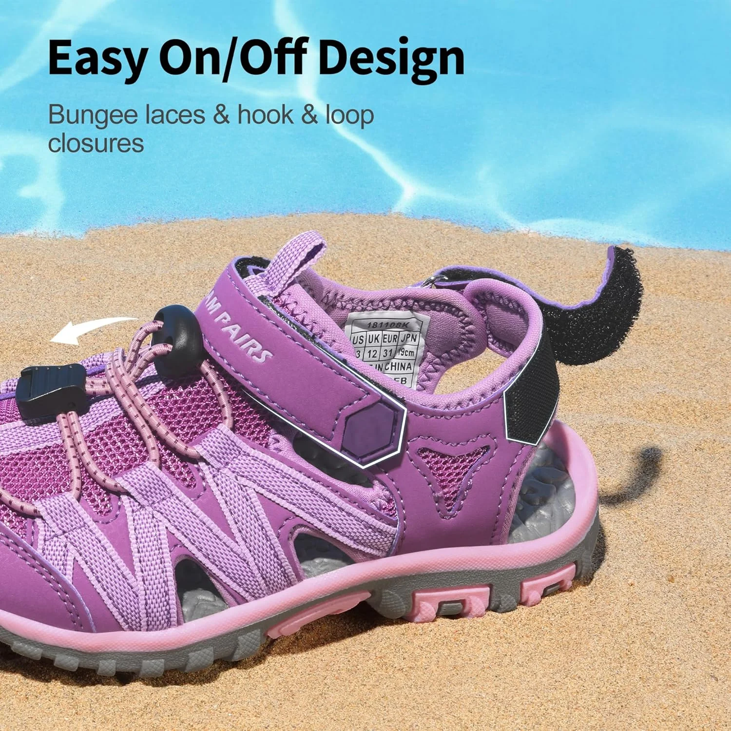 صندل دخترانه و پسرانه DREAM PAIRS، کفش های تابستانی با انگشت باز و سگک بند قابل تنظیم، مناسب کودکان نوپا/کودکان کوچک، نقره ای، سایز 2 کودک کوچک