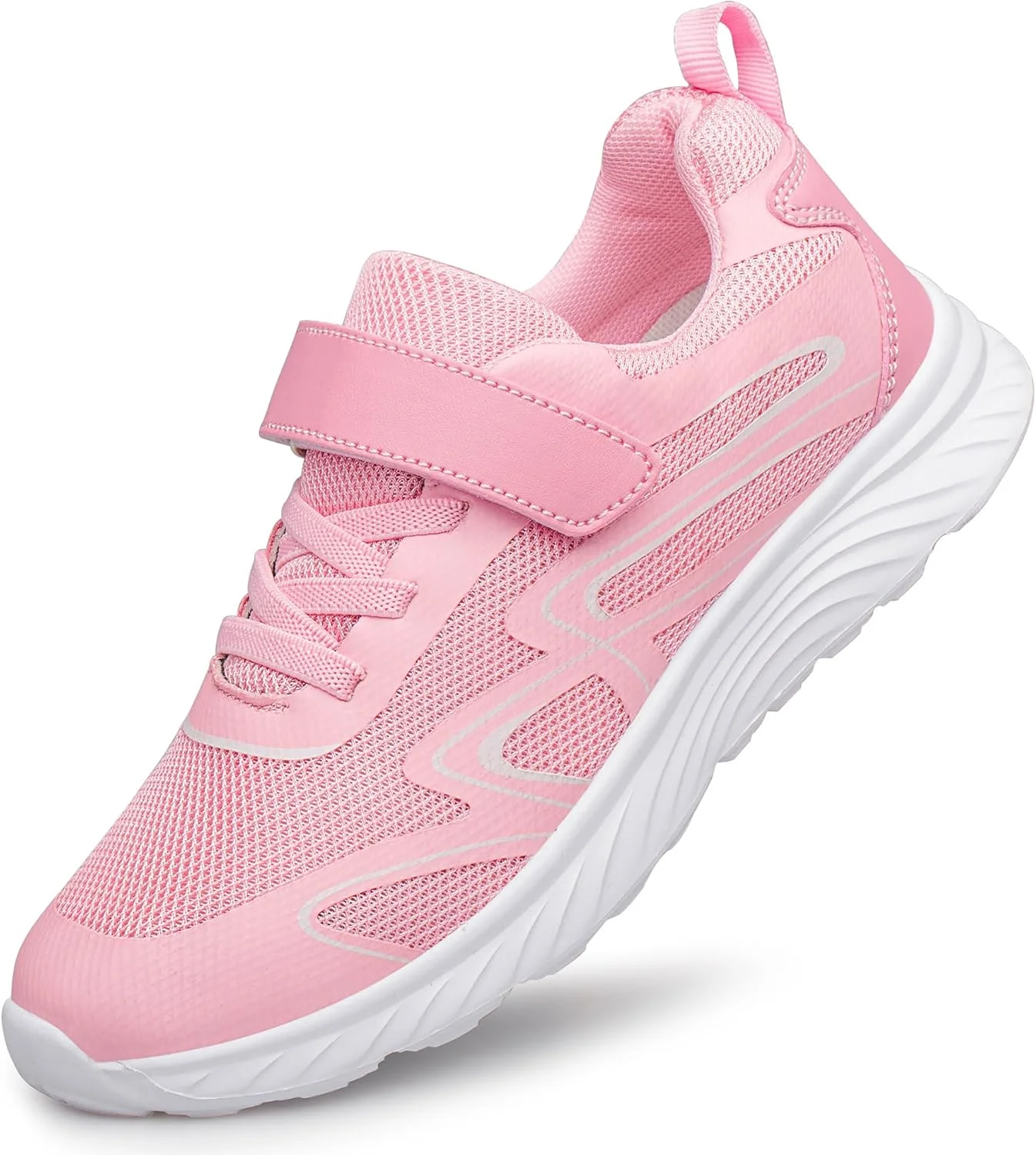 کفش ورزشی رائوندیس بچگانه، کفش های کتانی غیررسمی دخترانه پسرانه، کفش های دویدن جاده ای ضد لغزش، کفش های ورزشی دویدن و تناسب اندام در فضای باز سایز 24-37