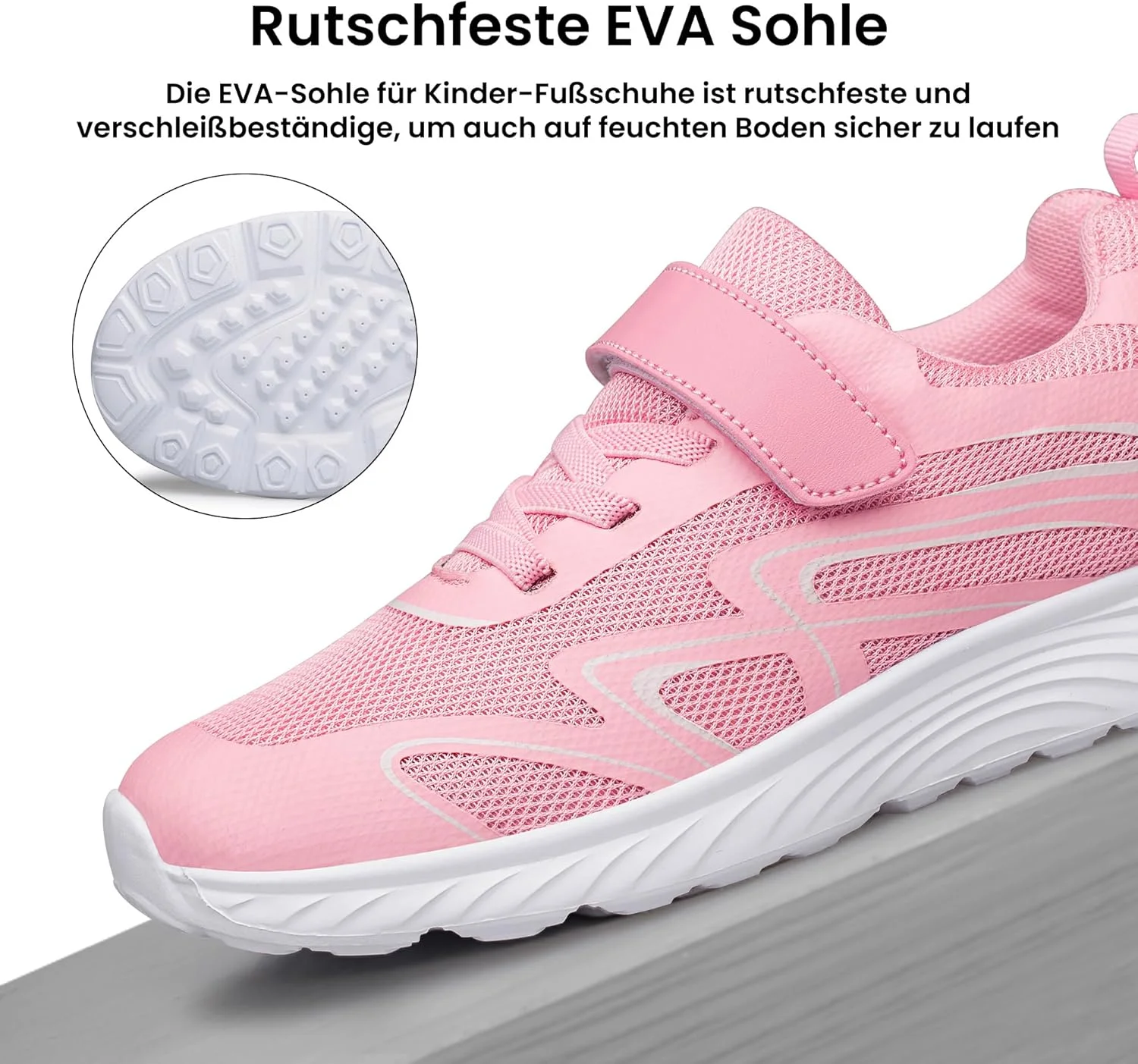 کفش ورزشی رائوندیس بچگانه، کفش های کتانی غیررسمی دخترانه پسرانه، کفش های دویدن جاده ای ضد لغزش، کفش های ورزشی دویدن و تناسب اندام در فضای باز سایز 24-37