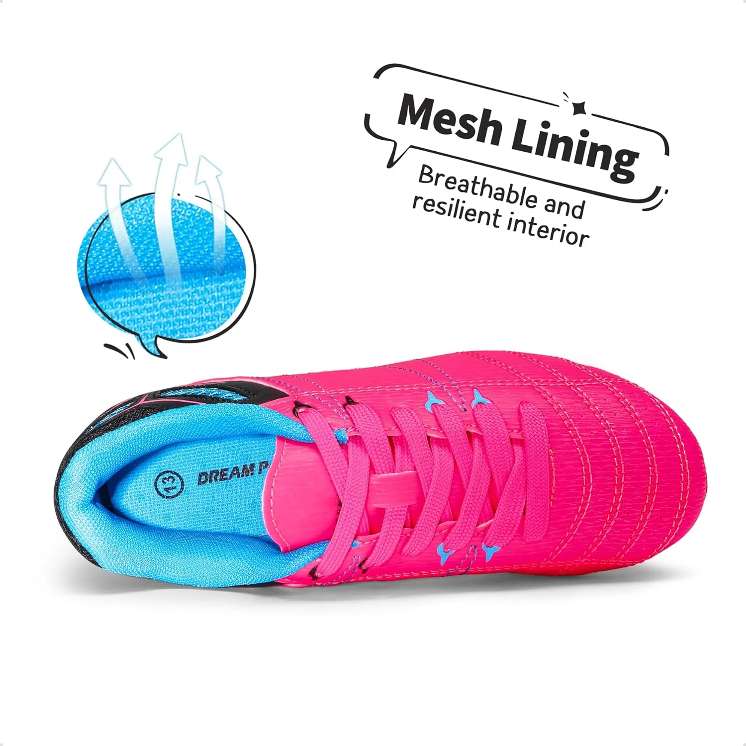 کفش فوتبال پسرانه دخترانه DREAM PAIRS (مناسب کودکان نوپا/کودکان کوچک/کودکان بزرگ)