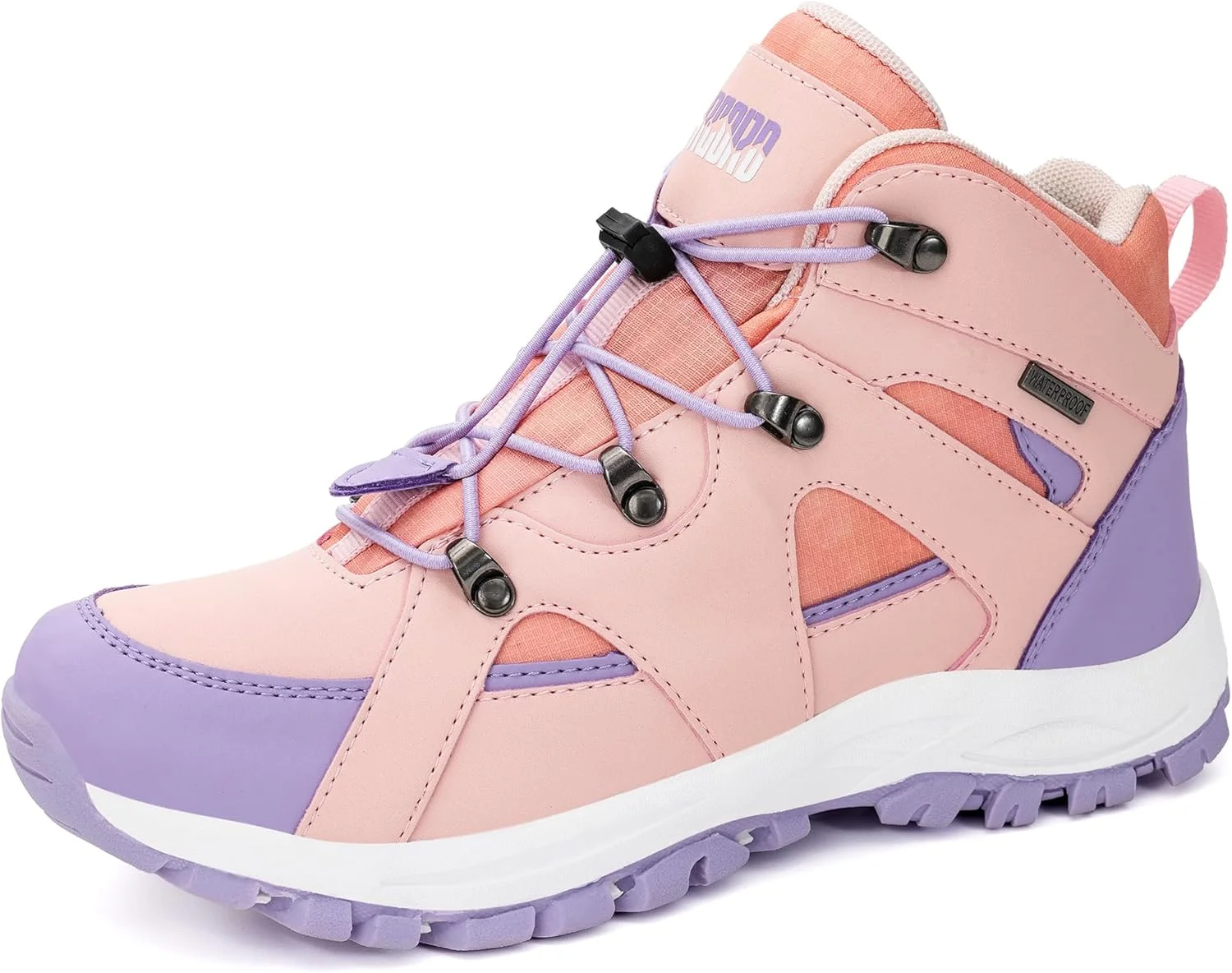 کفش کوهنوردی بچگانه آر کورد، ضد آب، دخترانه، زیره بادوام TPR با کشش بالا، ضد لغزش، بند کشی