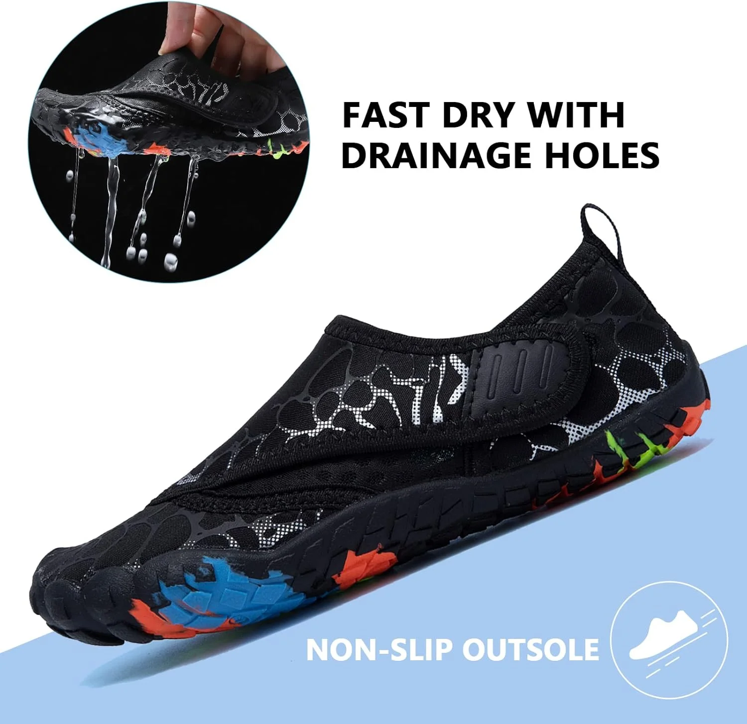 کفش‌های آبی ورزشی سبک وزن پسرانه و دخترانه CIOR، مناسب کودکان و نوجوانان (سایزهای کوچک و بزرگ)